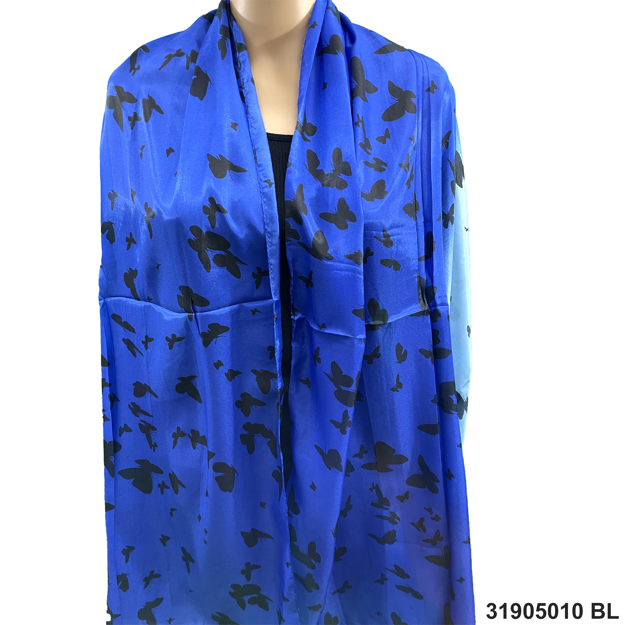 Butterfly Print Summer Scarf 30905010 BL