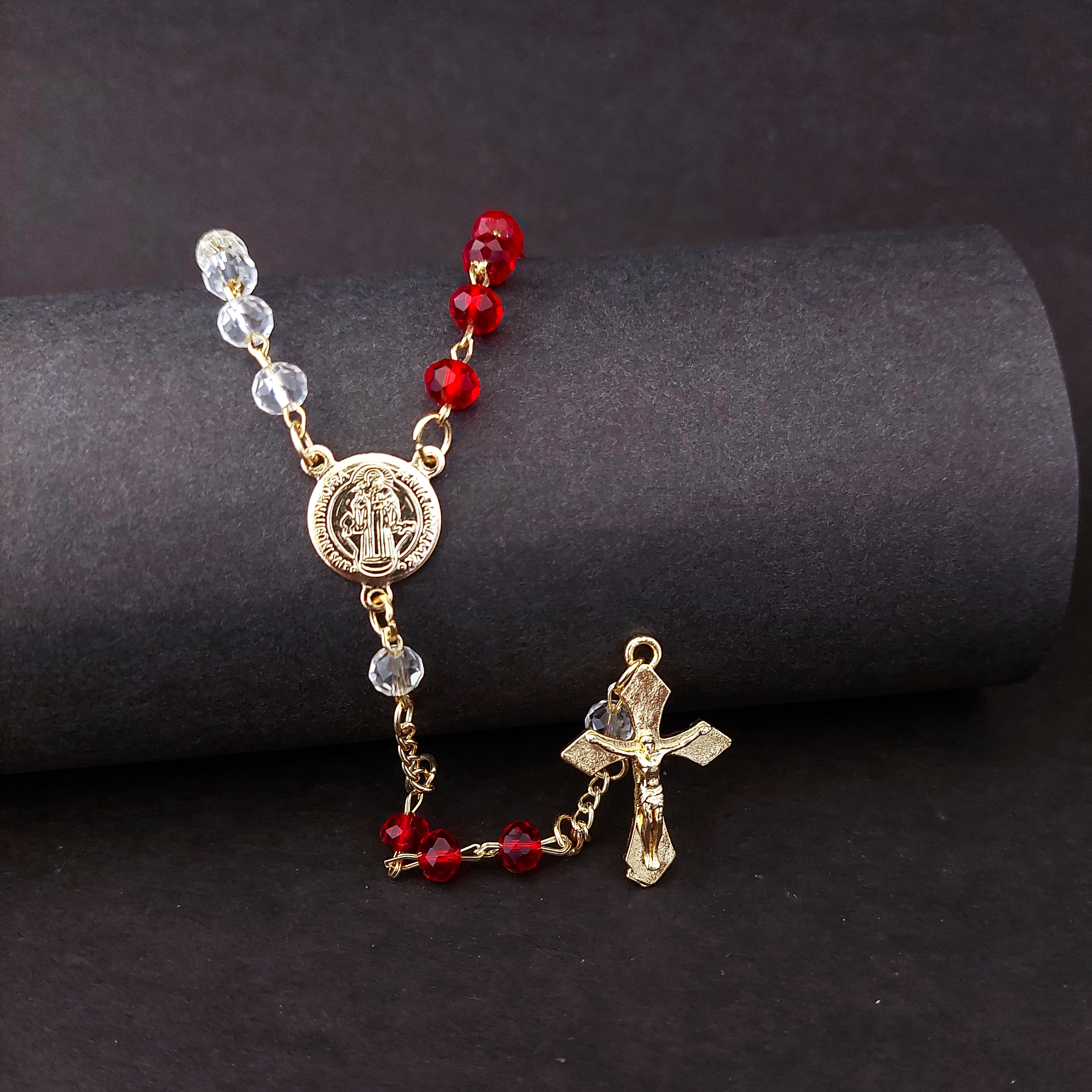 6 MM Rosary San Benito R 6004 BW