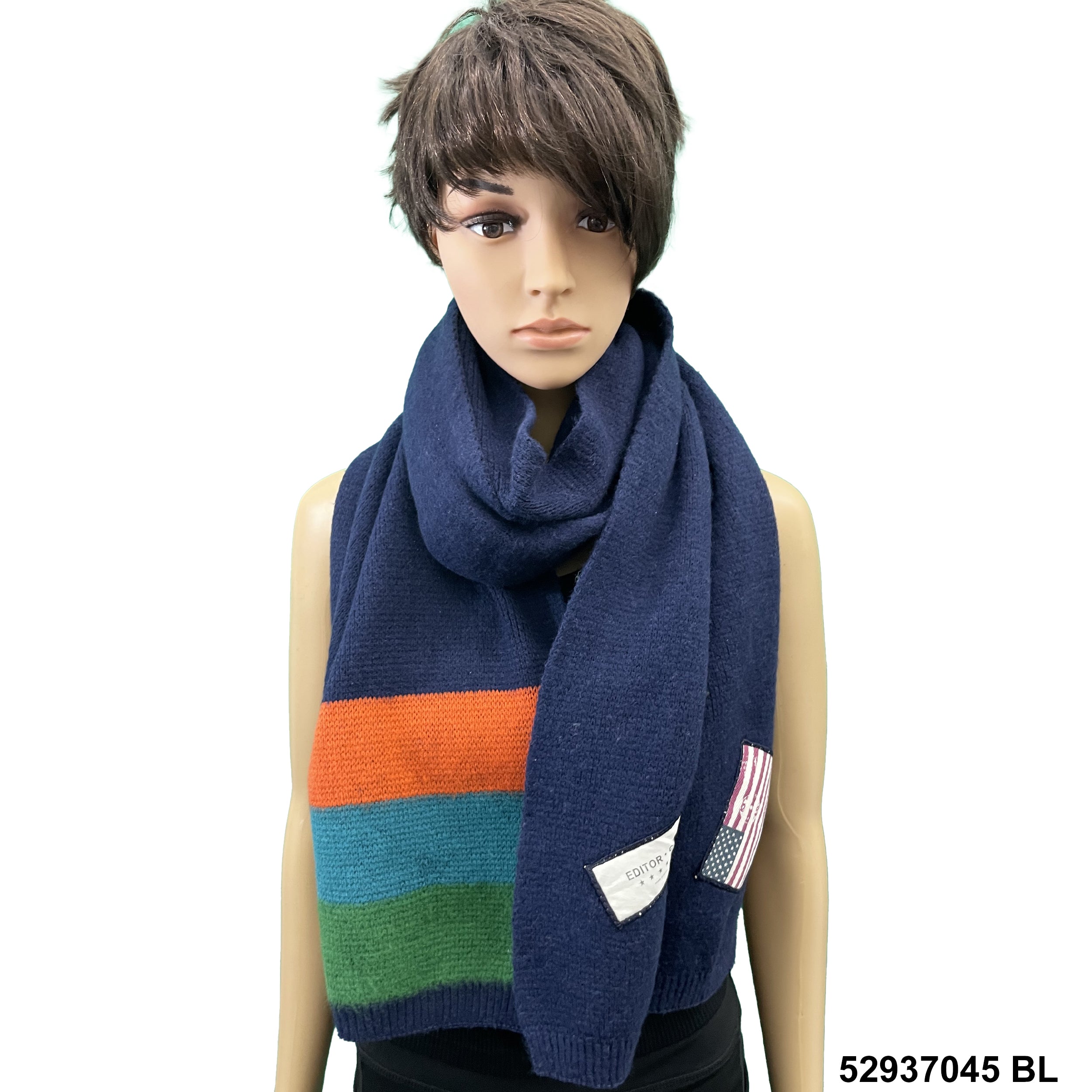 Yak Wool Wide Scarf 52937045 BL