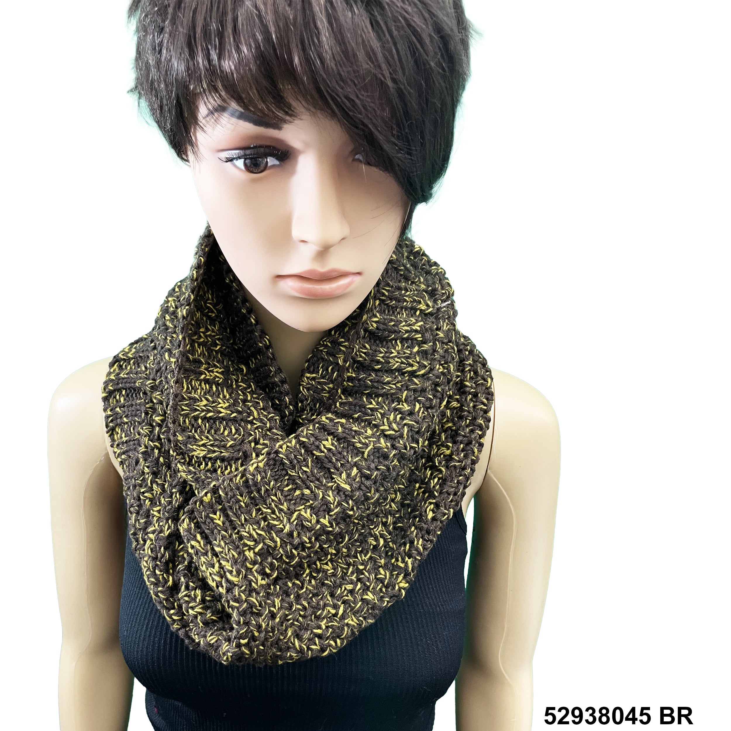 Wool Infinity Oatmeal Print Scarf 52938045 BR