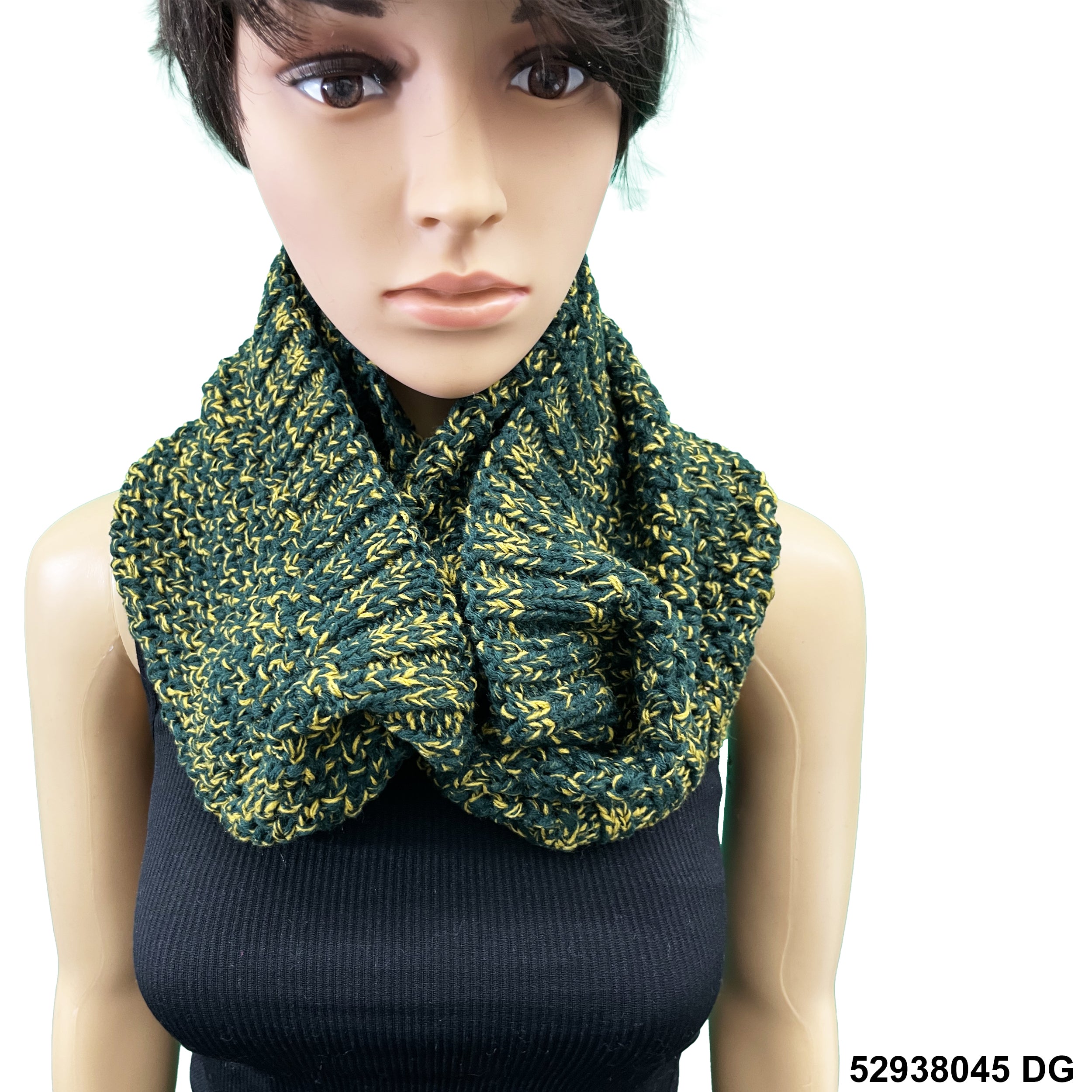 Wool Infinity Oatmeal Print Scarf 52938045 DG