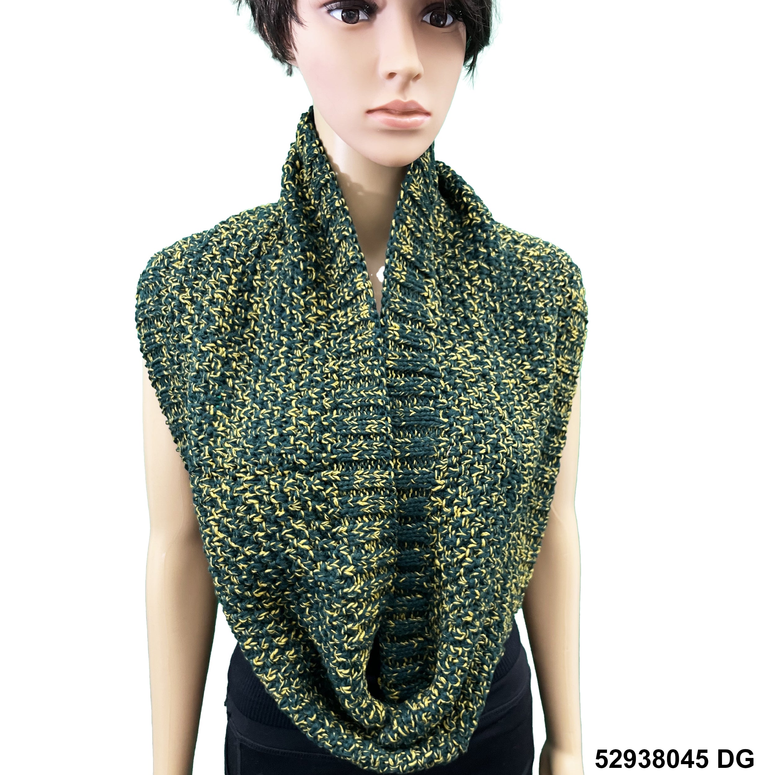 Wool Infinity Oatmeal Print Scarf 52938045 DG