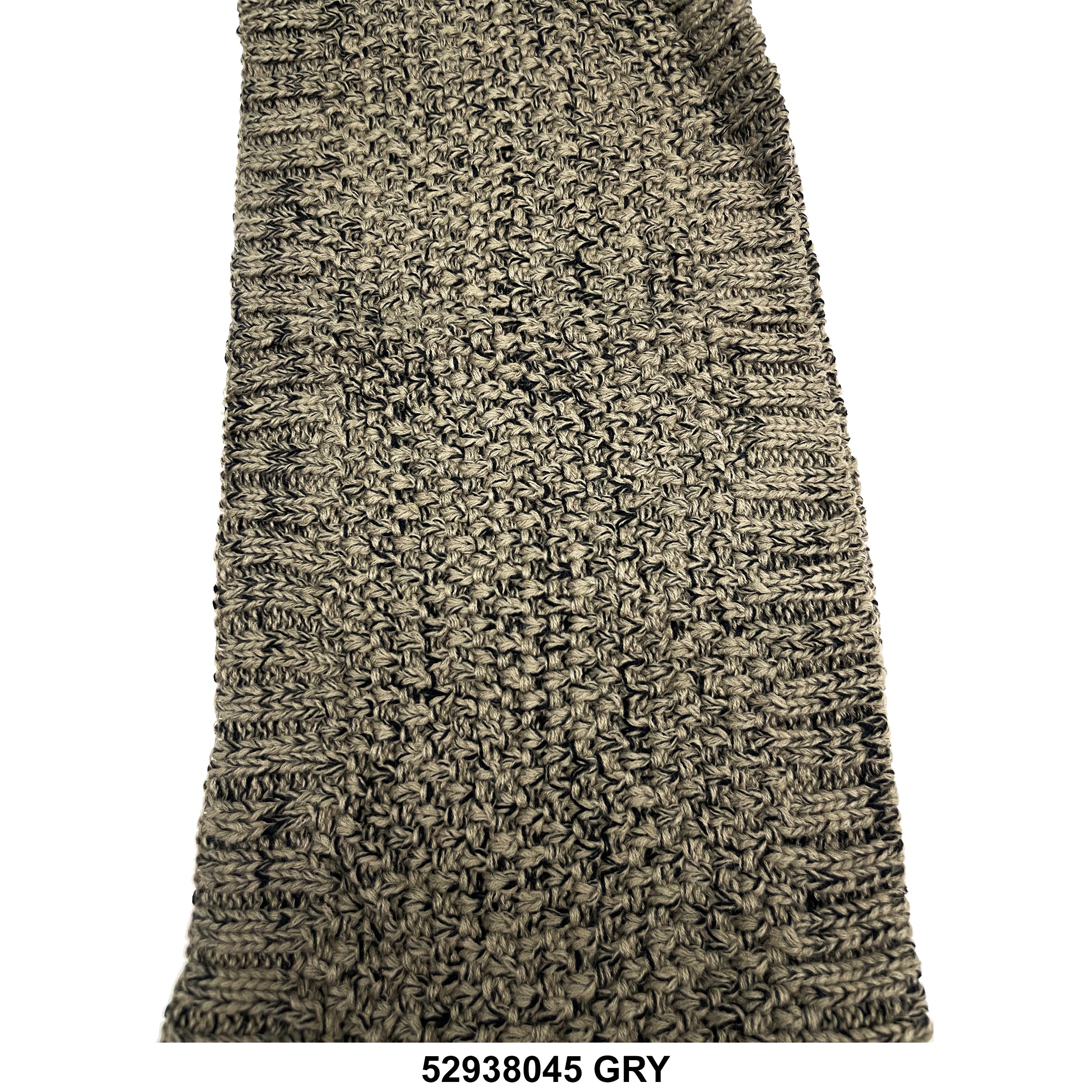 Wool Infinity Oatmeal Print Scarf 52938045 GRY