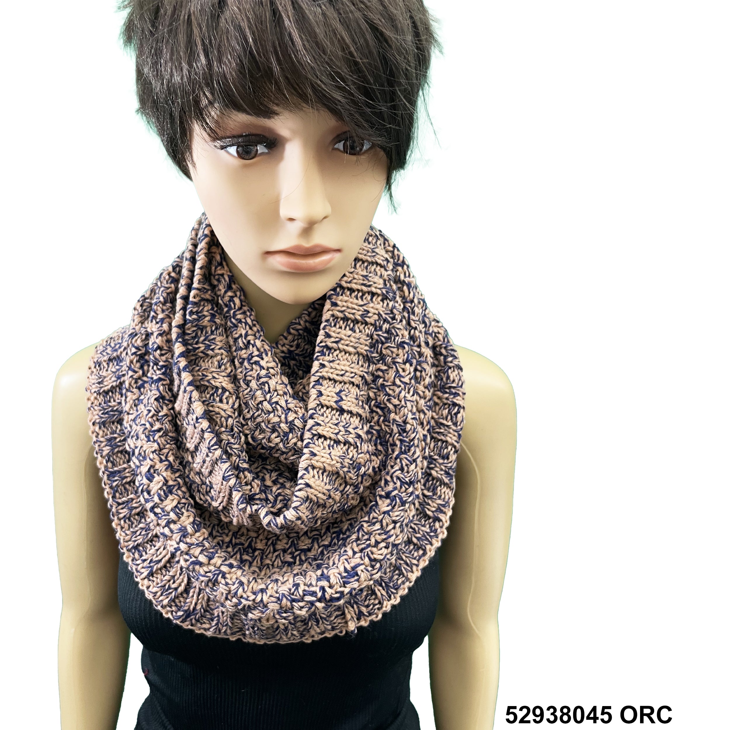 Wool Infinity Oatmeal Print Scarf 52938045 ORC