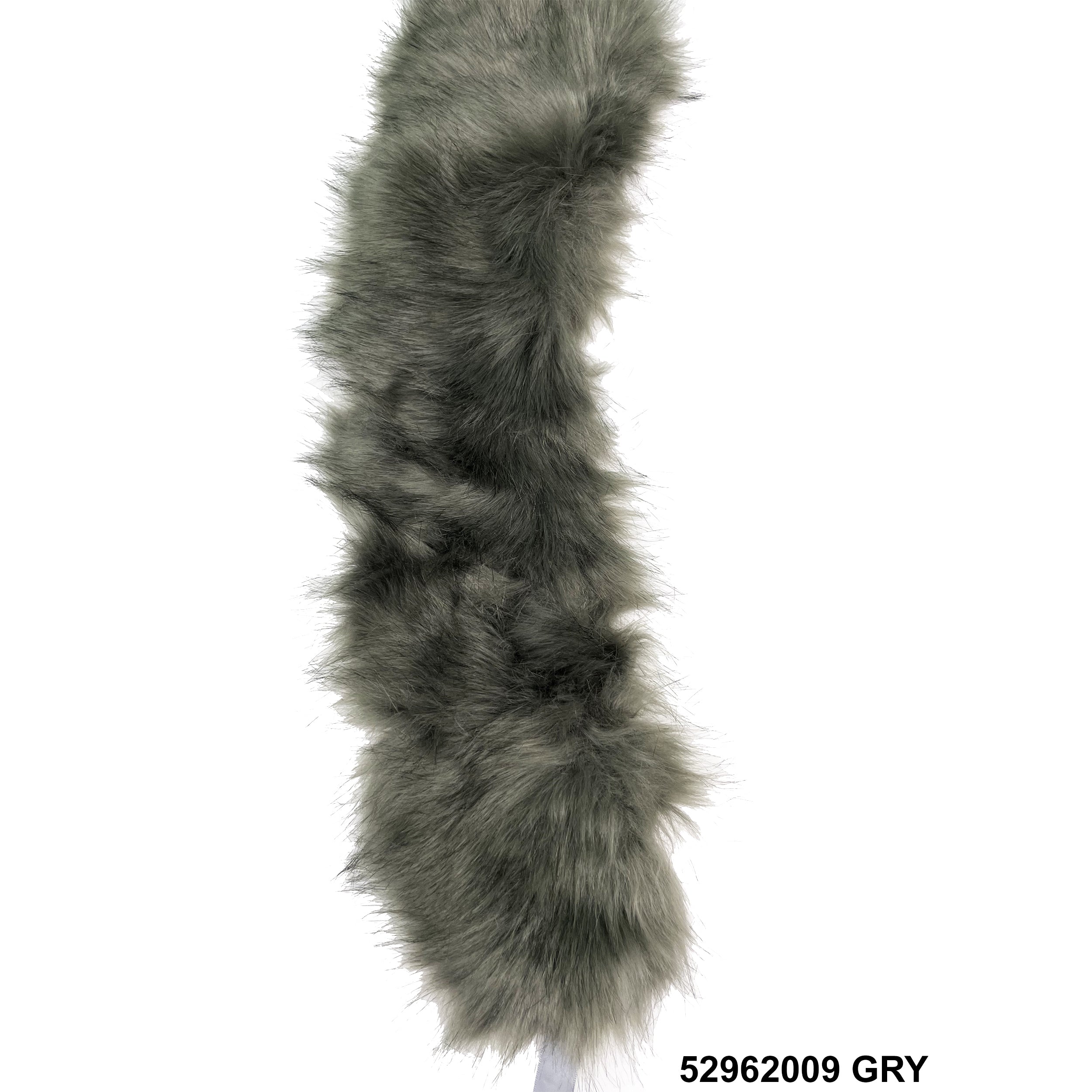 Faux fur bow tie shoulder warmer 52962009 GRY