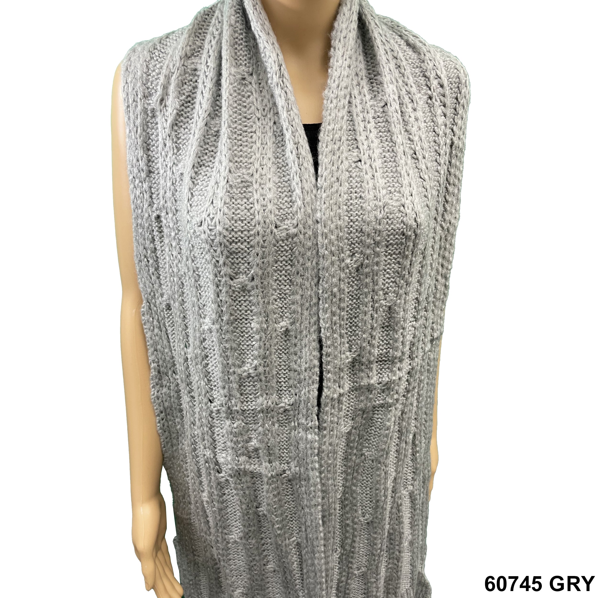 Warm Wool Scarfs 60745 GRY