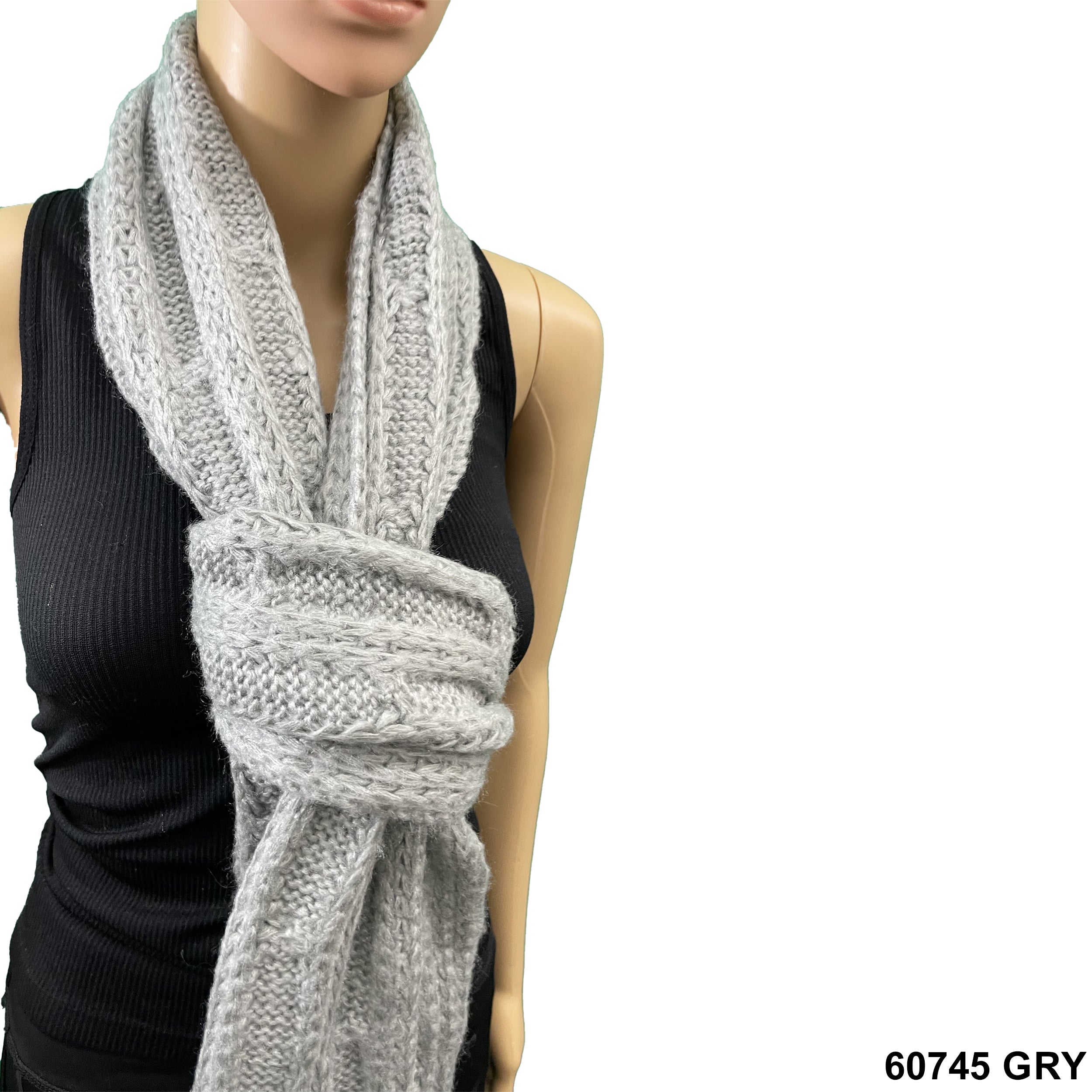 Warm Wool Scarfs 60745 GRY