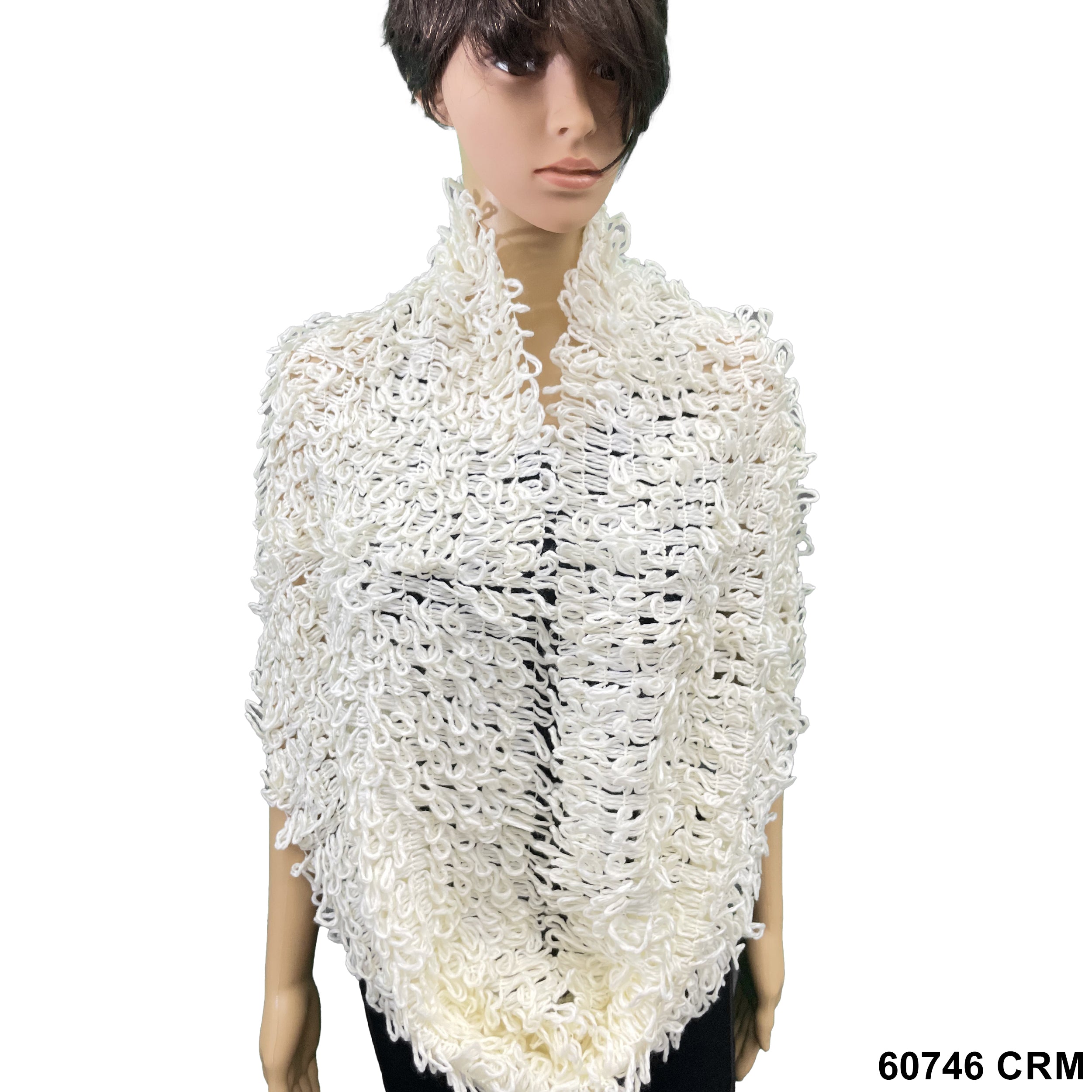 Infinity Fringed Loop Scarfs 60746 CRM