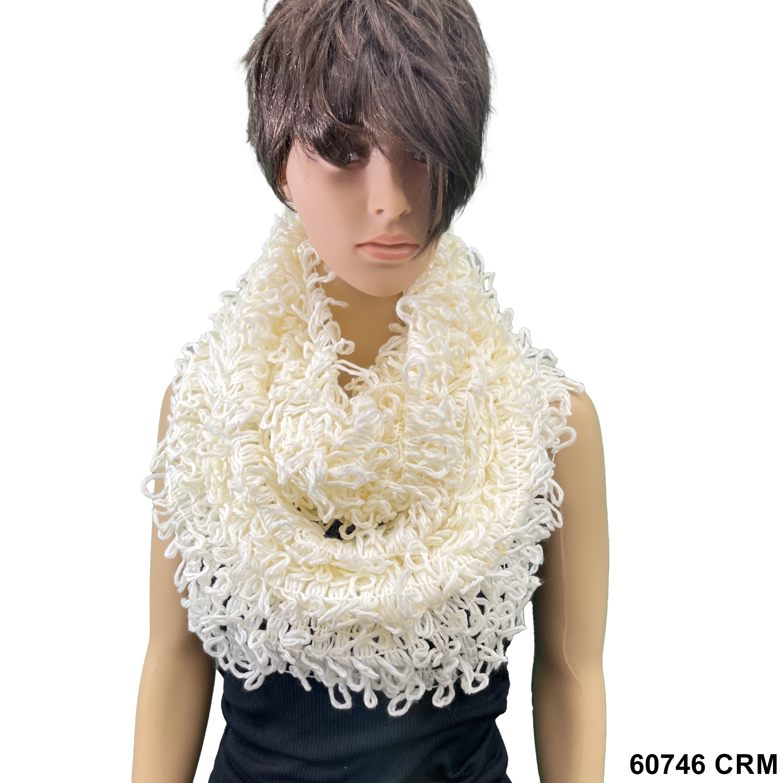 Infinity Fringed Loop Scarfs 60746 CRM