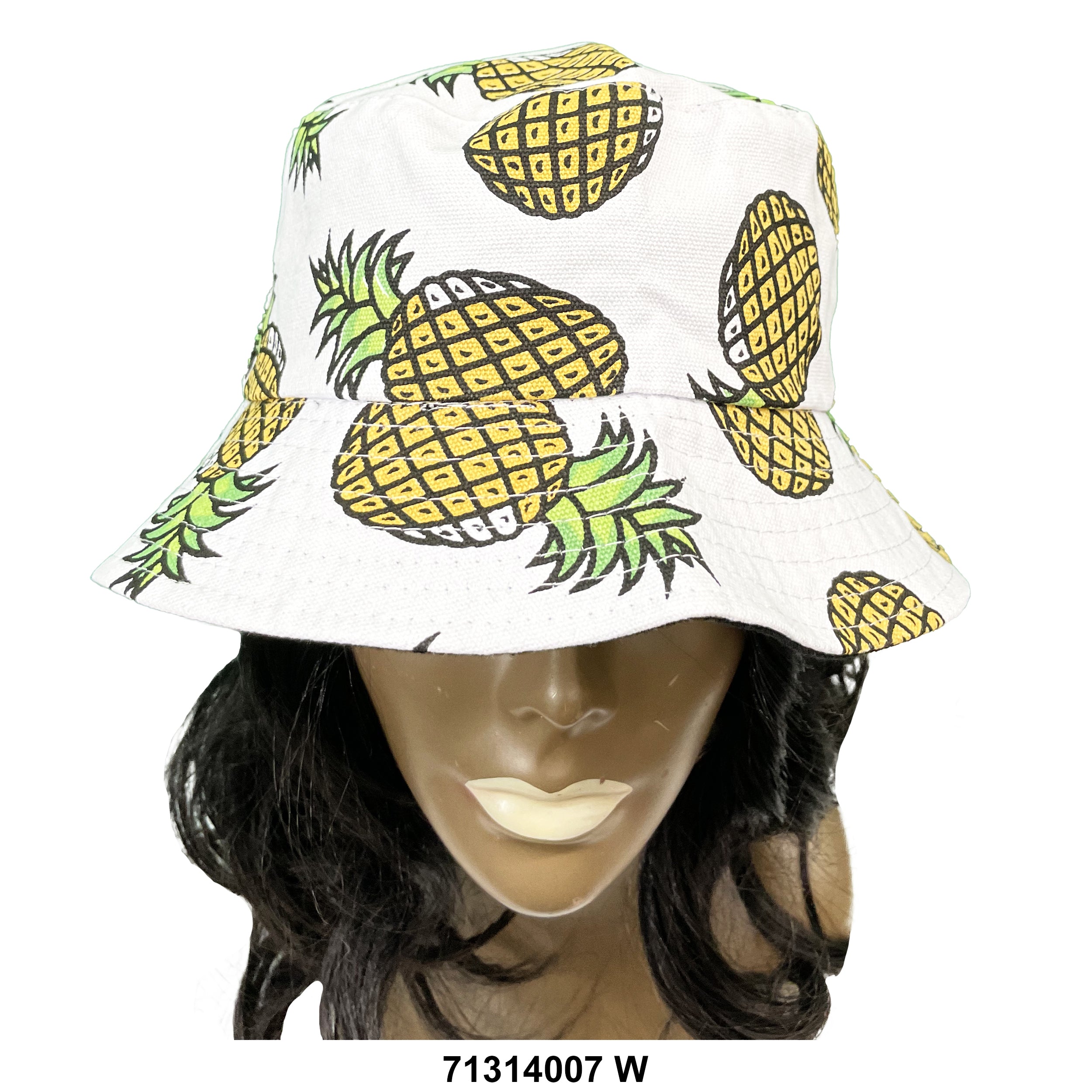 Bucket pineapple print hat 71314007 W