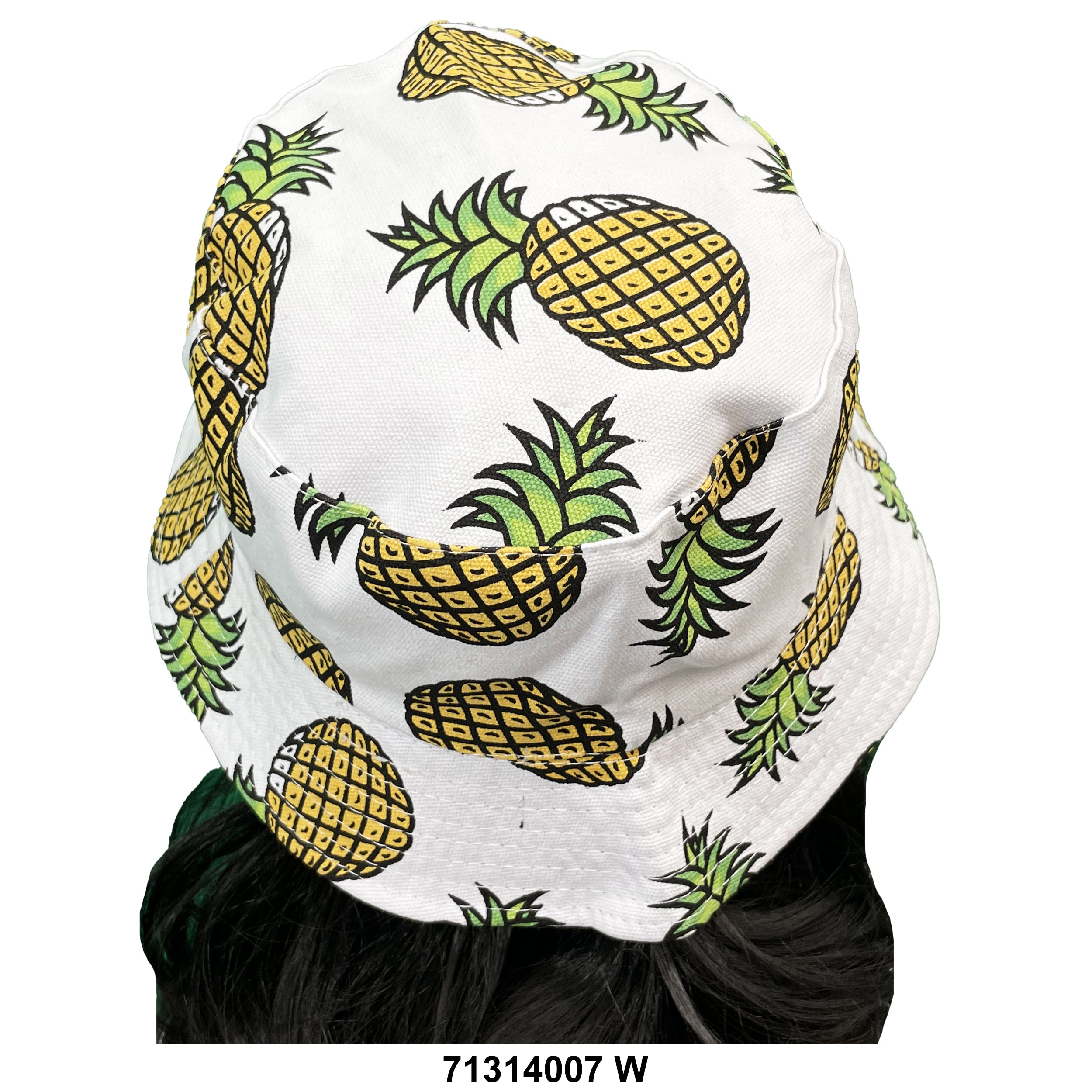 Bucket pineapple print hat 71314007 W