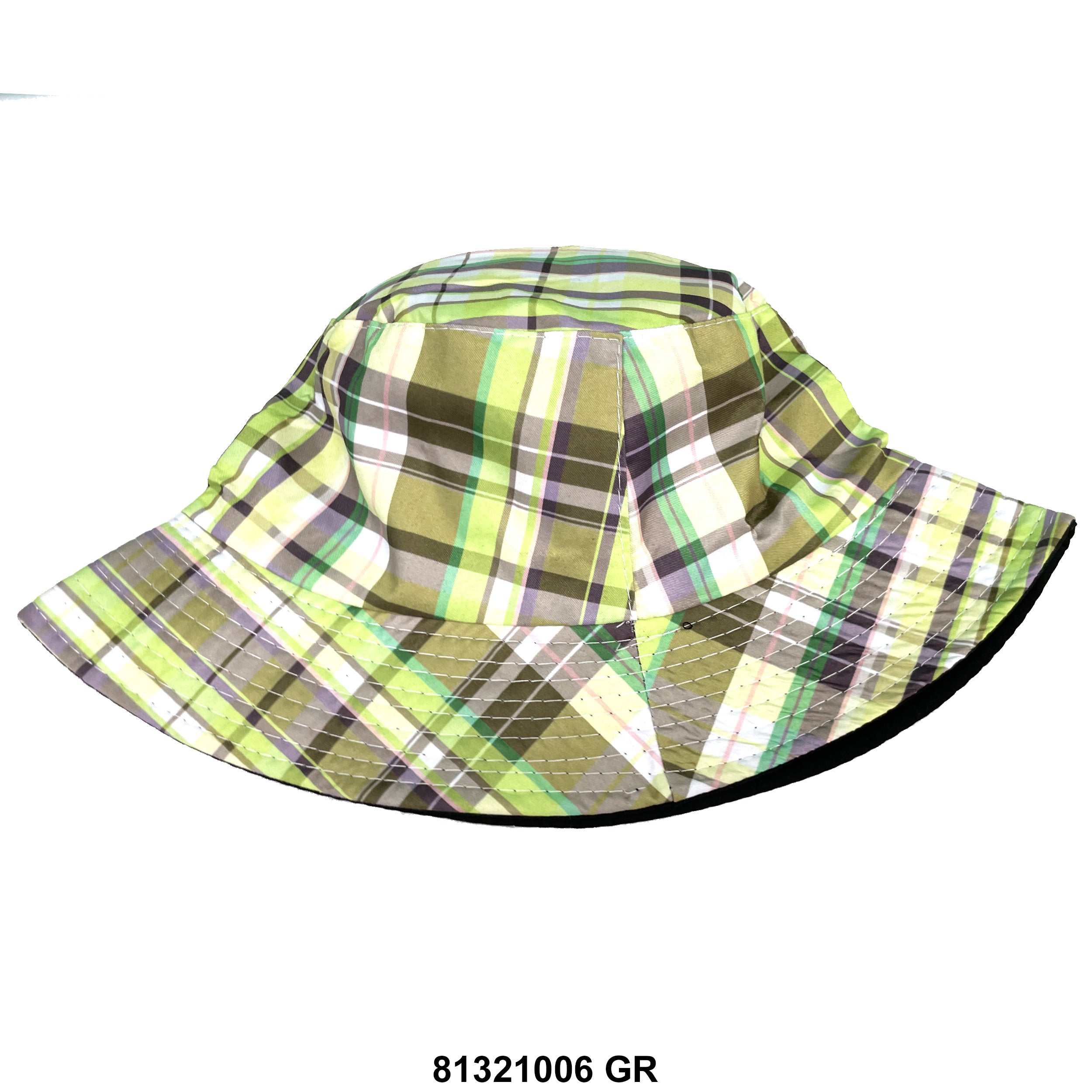 Bucket checkered print hat 81321006 GR