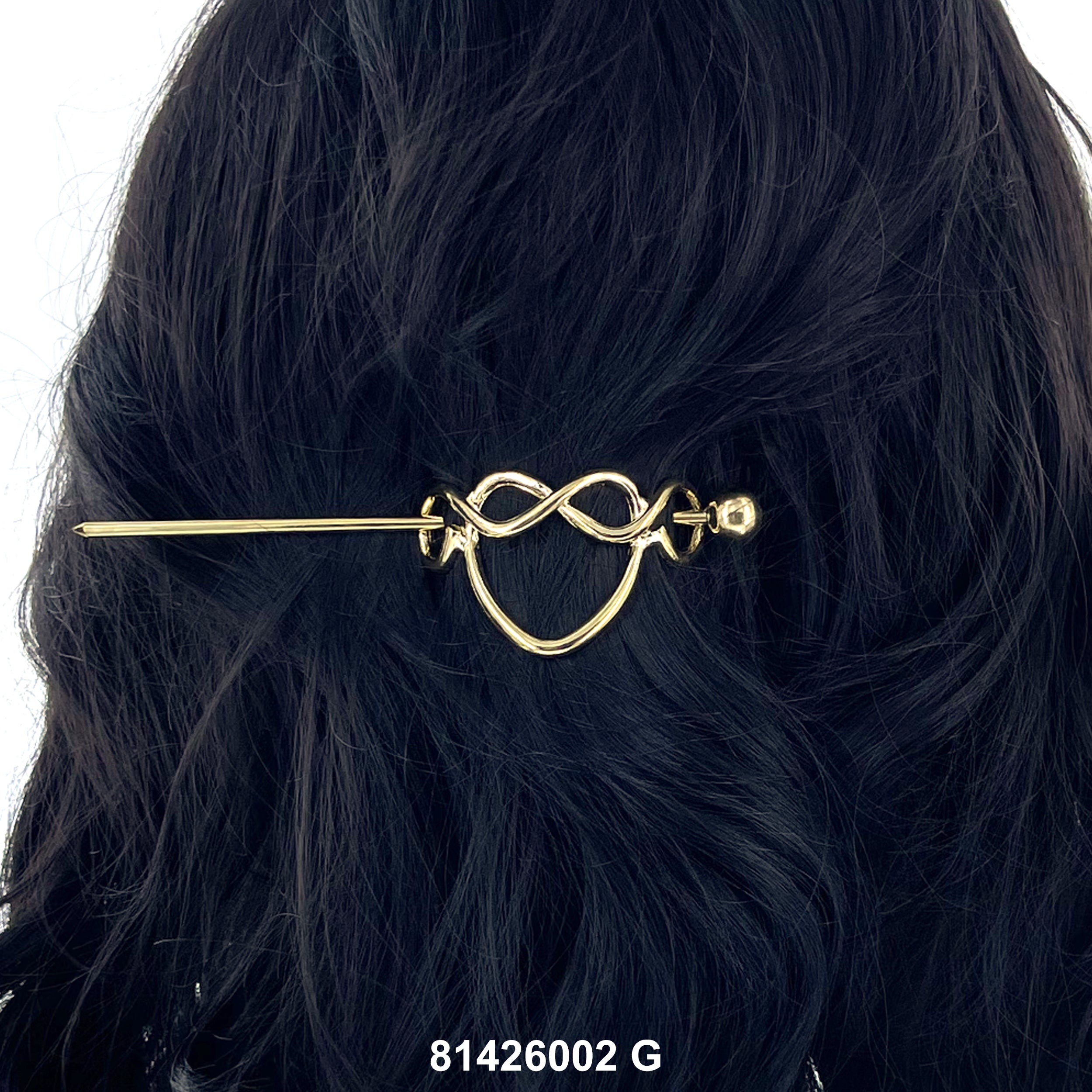 HAIR CLIPS ( BARRETTE) 81426002 G (HEART)