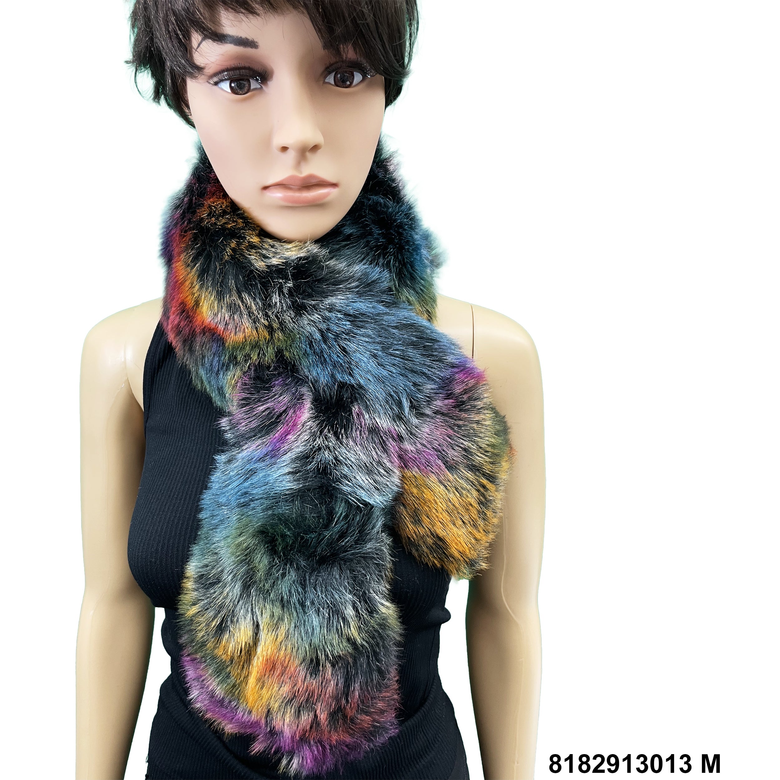 Furry neck warmer scarf 8182913013 M