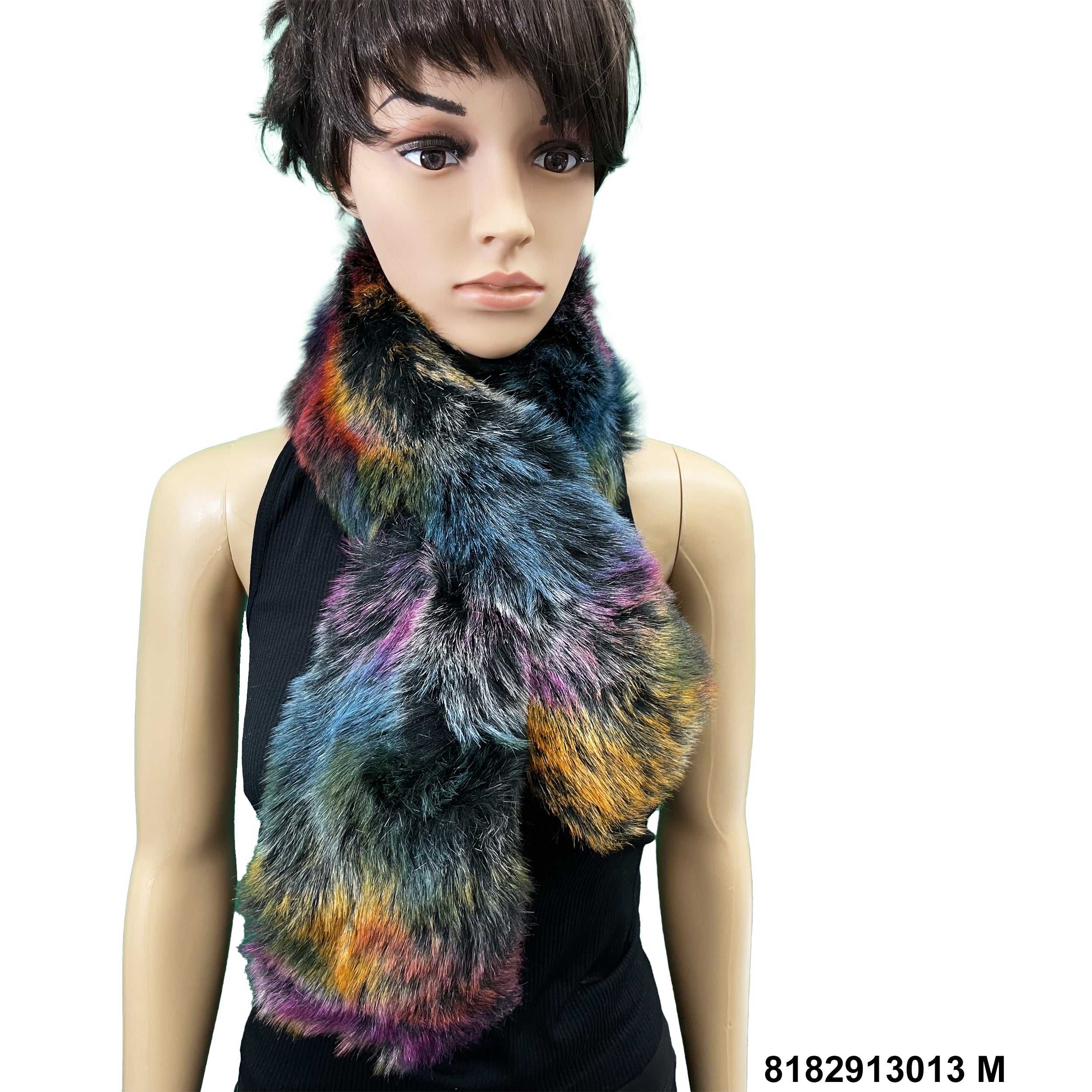 Furry neck warmer scarf 8182913013 M