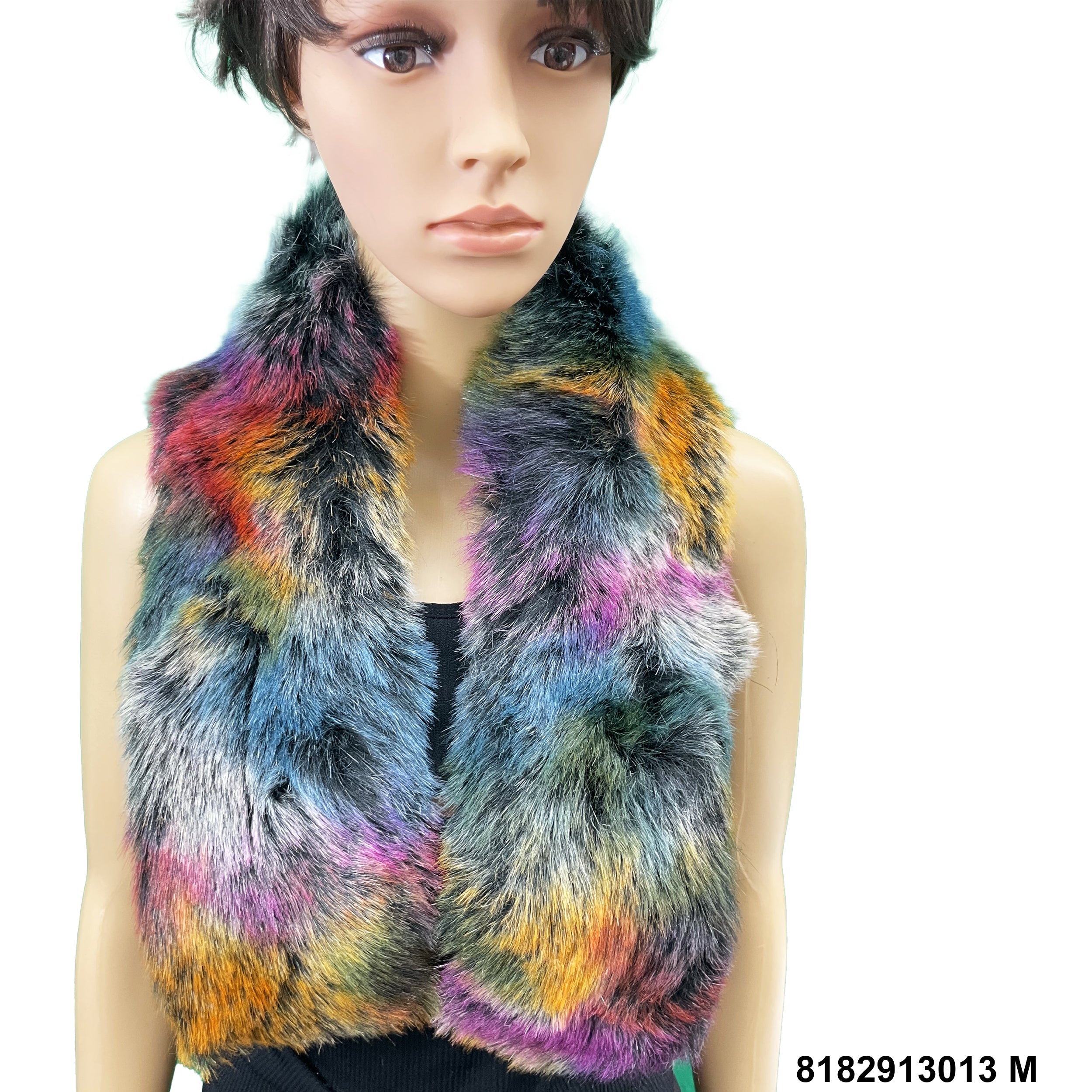 Furry neck warmer scarf 8182913013 M