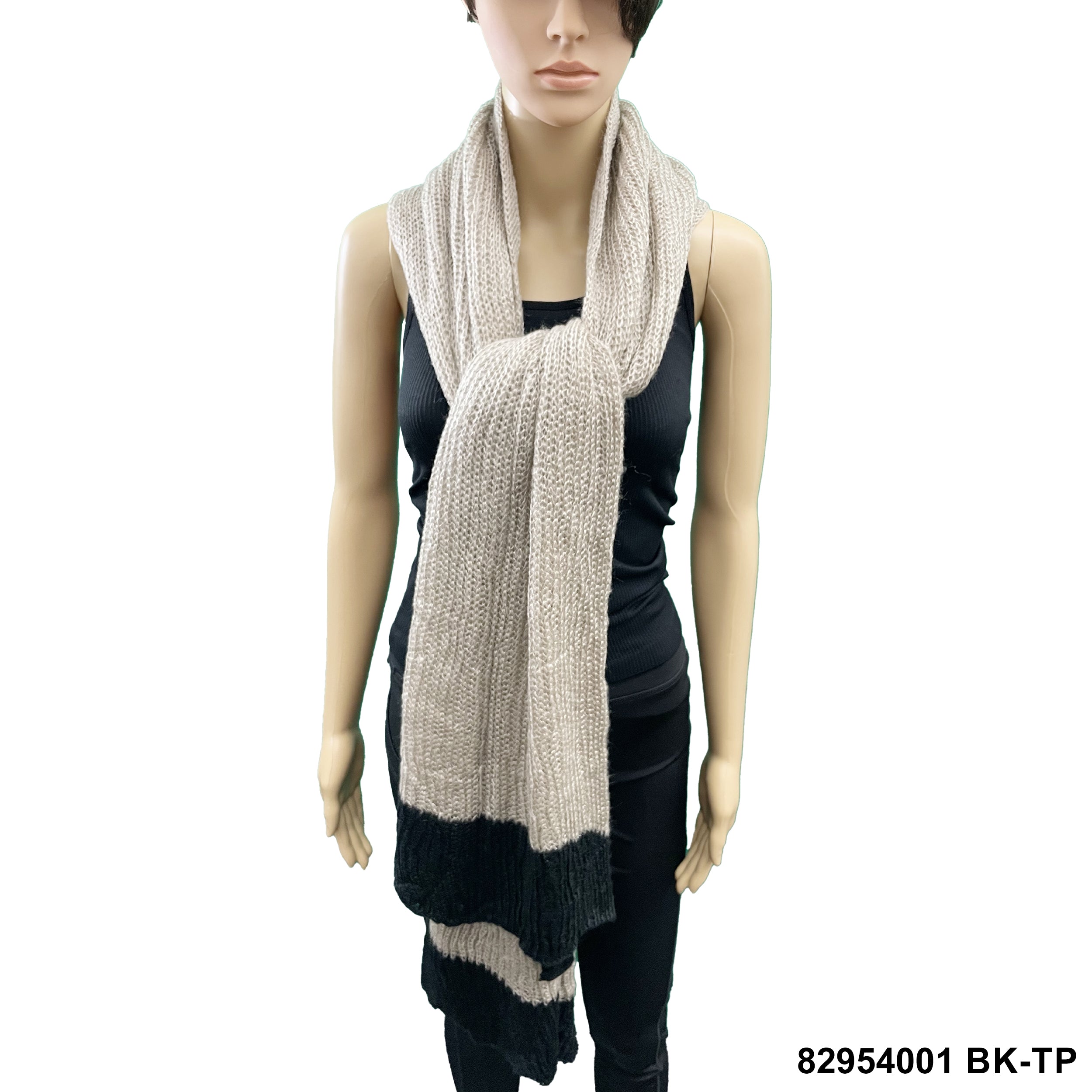 Warm Knitted Shawls 82954001 BK-TP