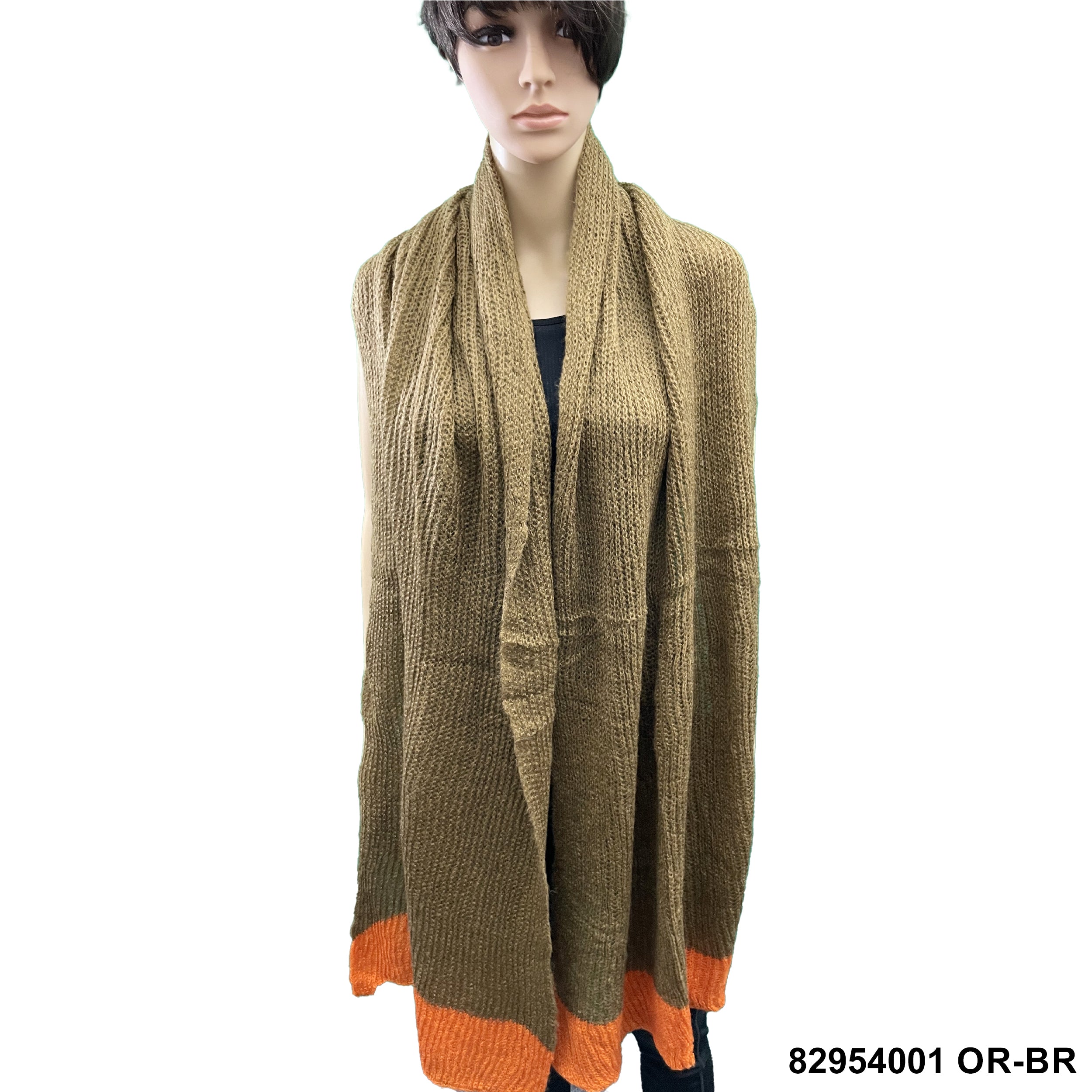 Warm Knitted Shawls 82954001 OR-BR