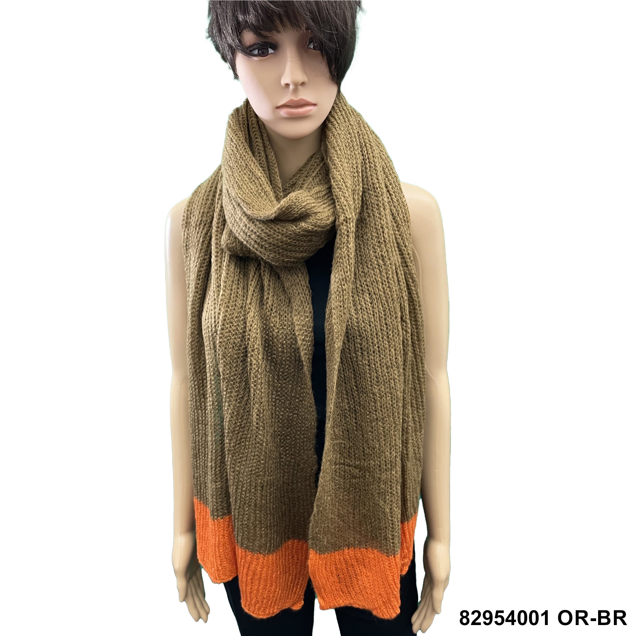 Warm Knitted Shawls 82954001 OR-BR