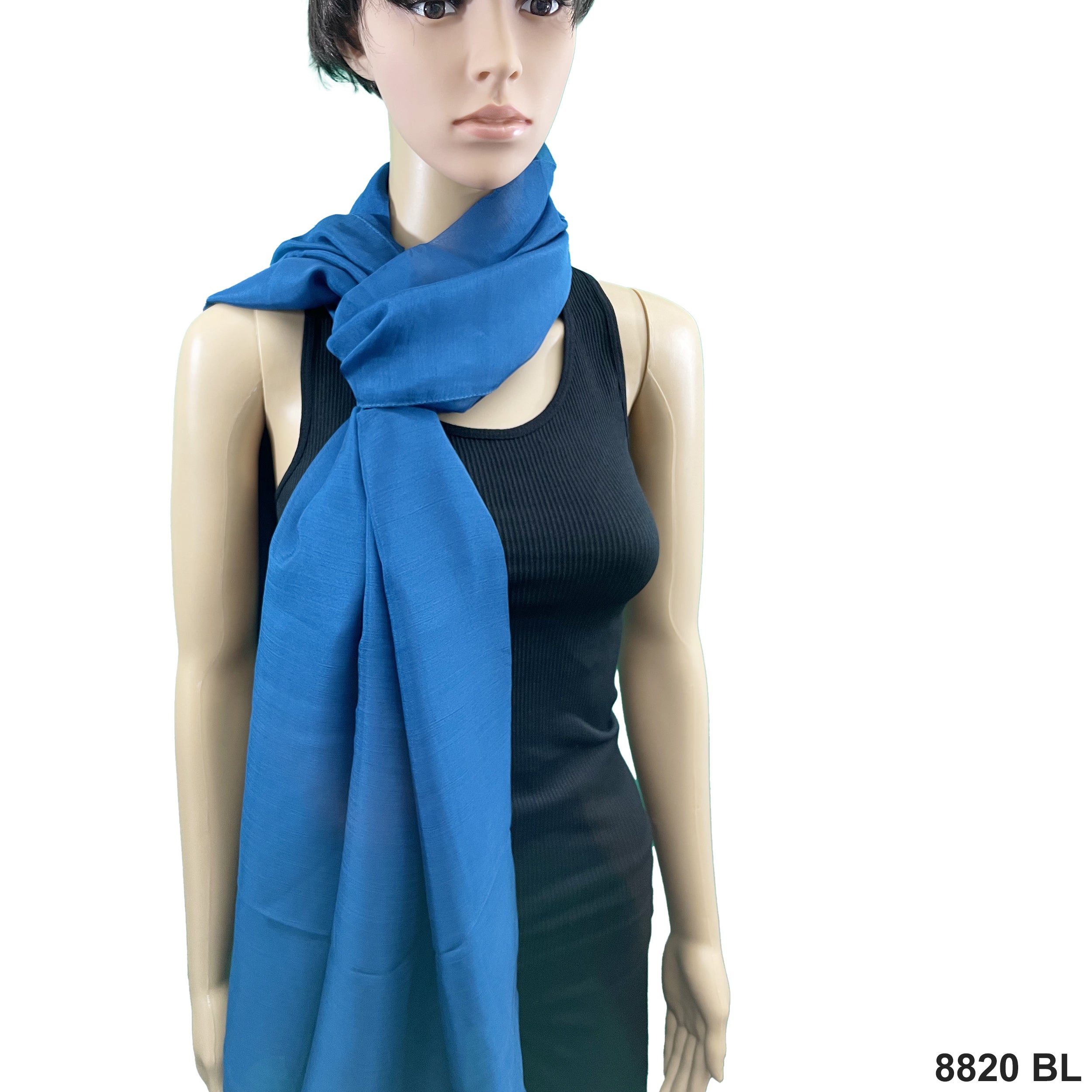 Plain Scarf 8820 BL