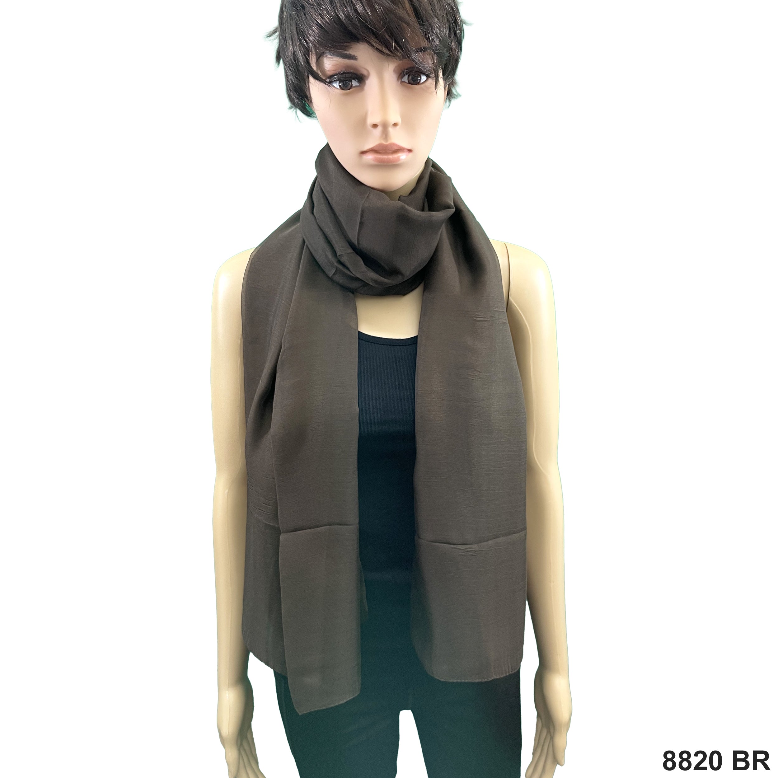 Plain Scarf 8820 BR