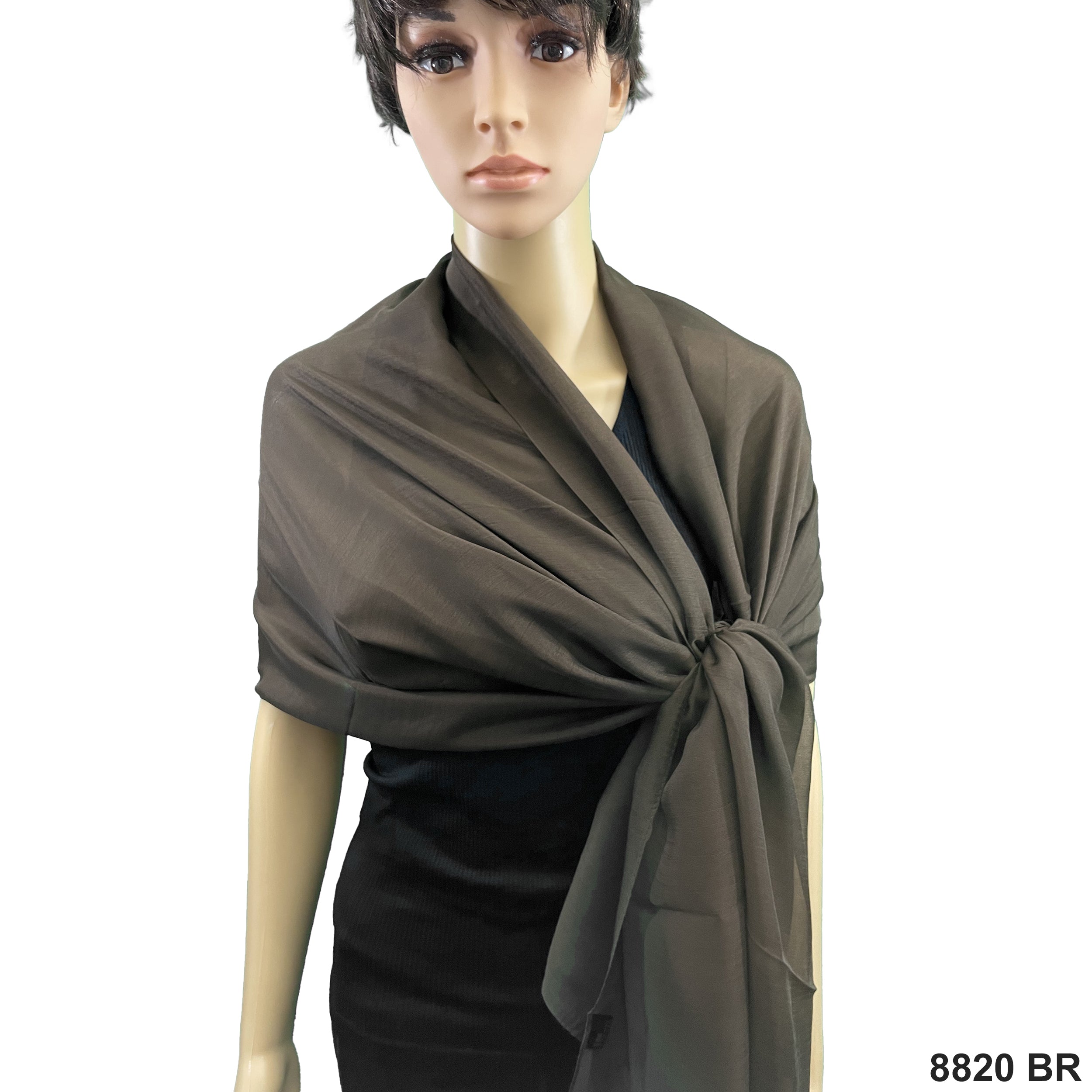 Plain Scarf 8820 BR