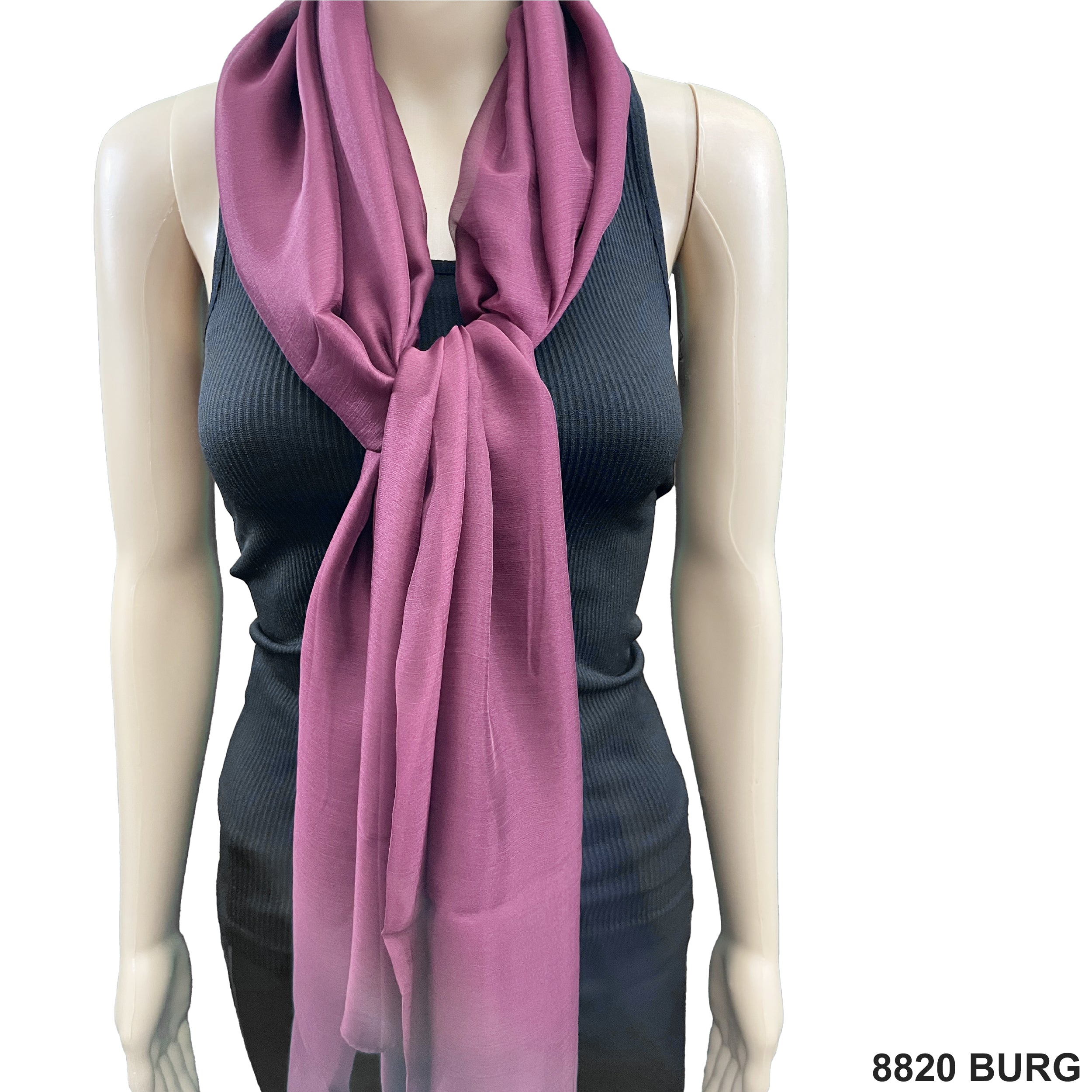 Plain Scarf 8820 BURG