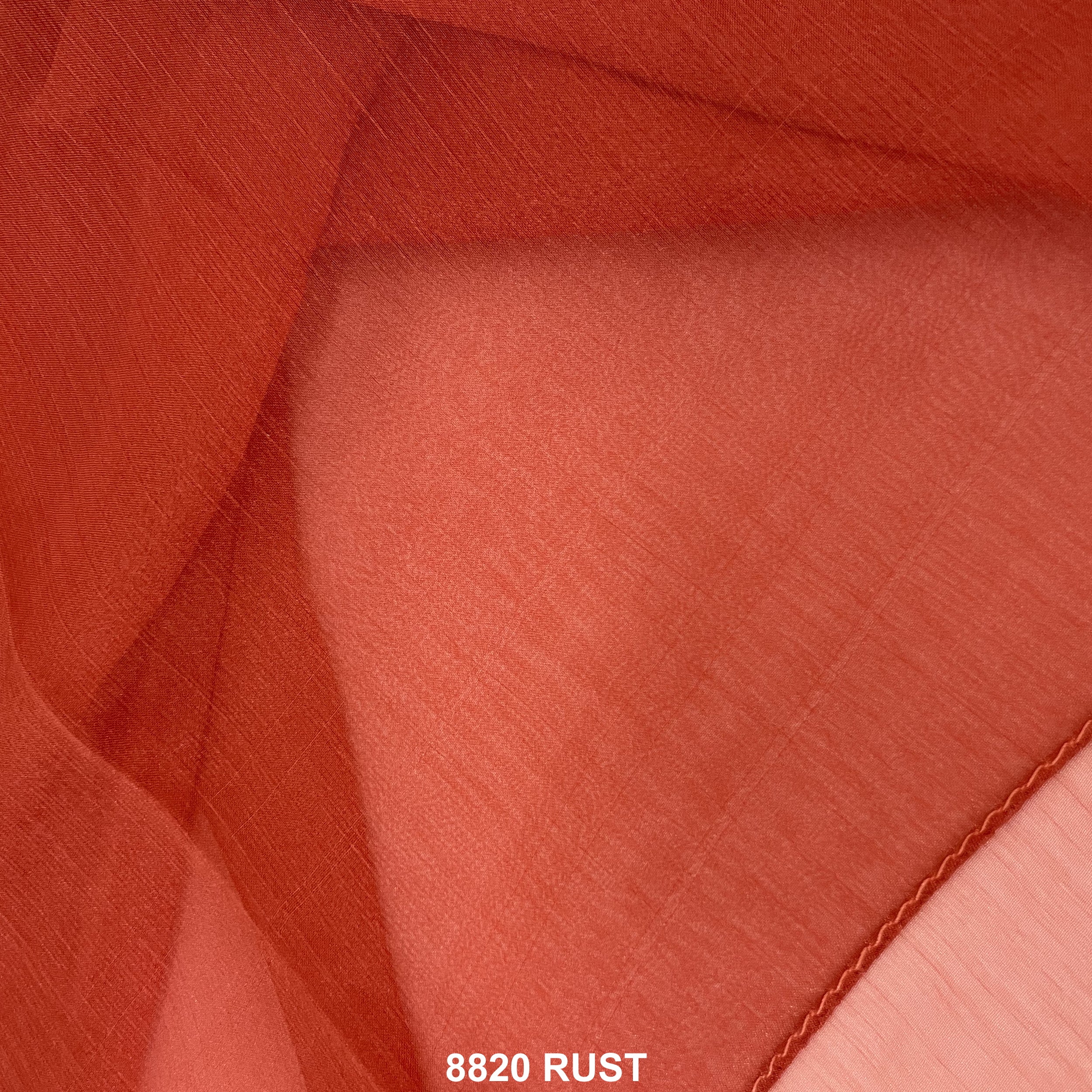 Plain Scarf 8820 RUST