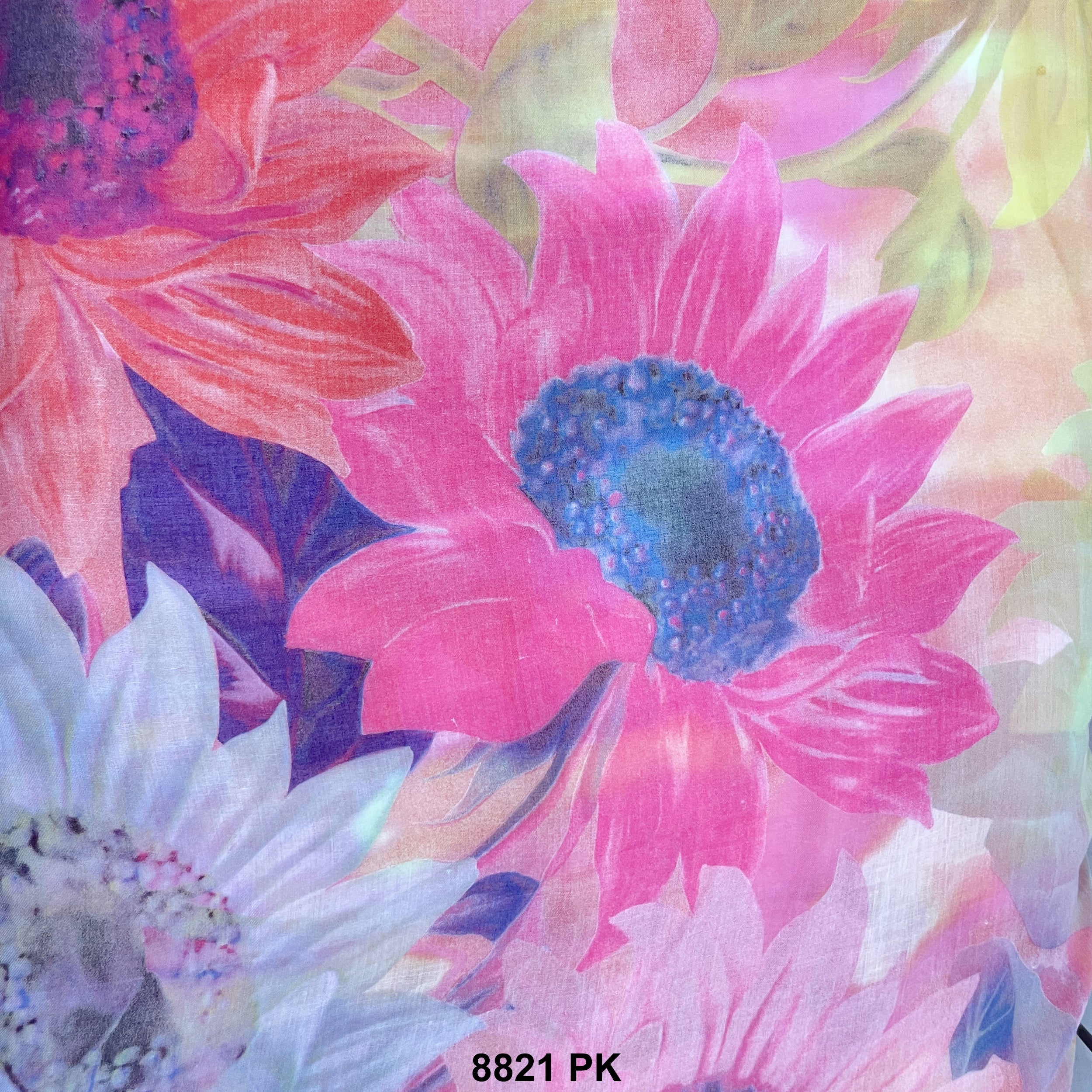 Sunflower Print Summer Scarf 8821 PK