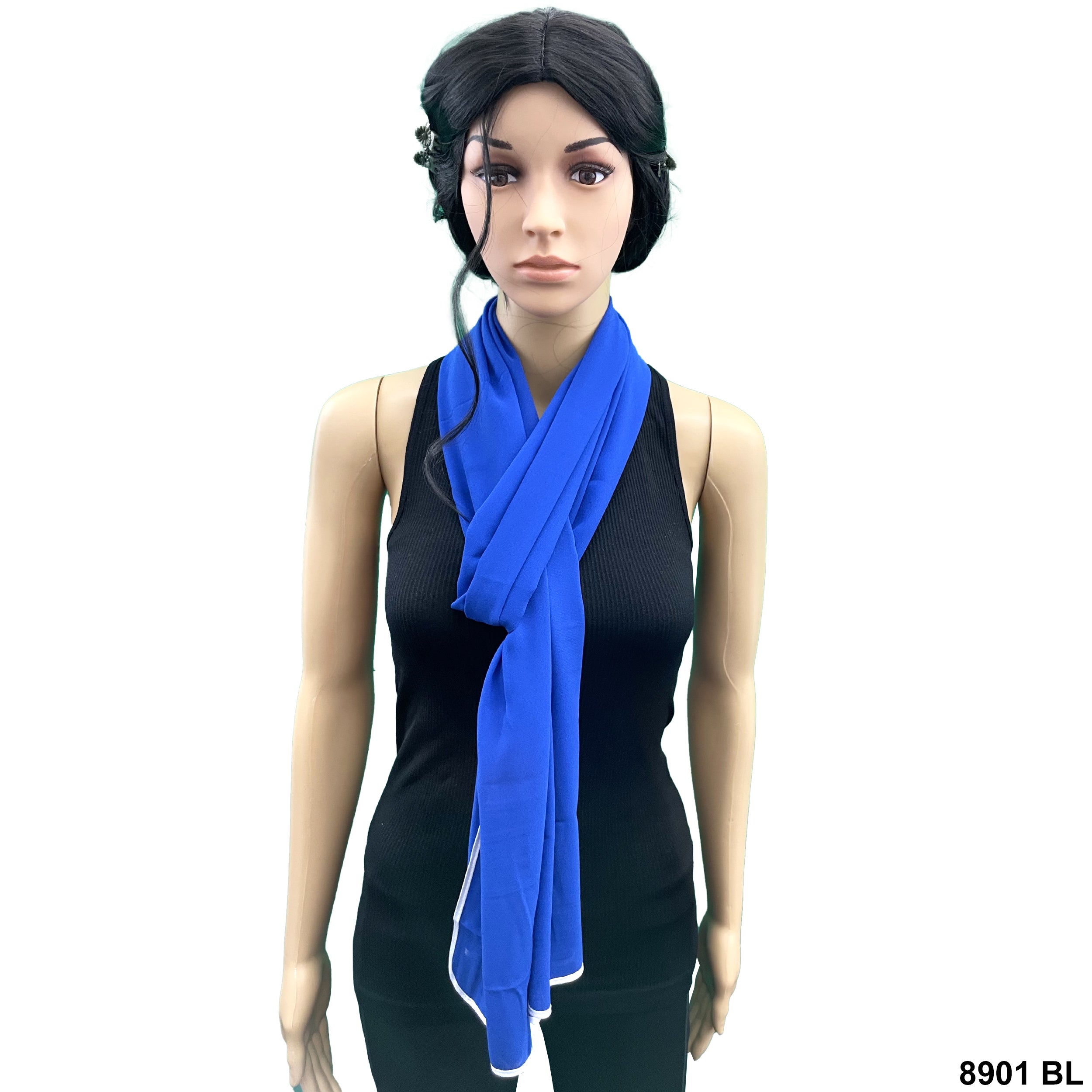 Plain Scarf 8901 BL