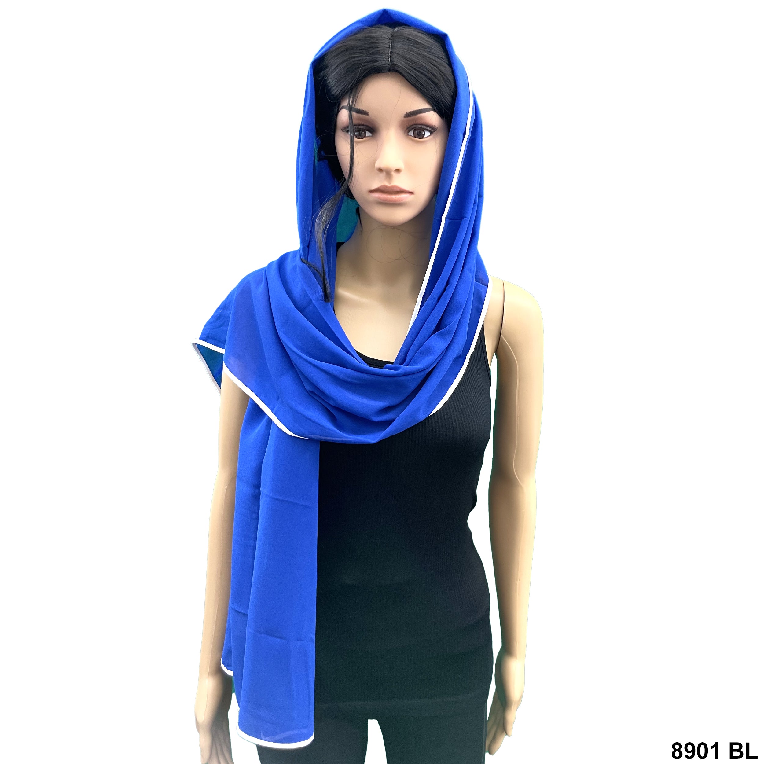 Plain Scarf 8901 BL