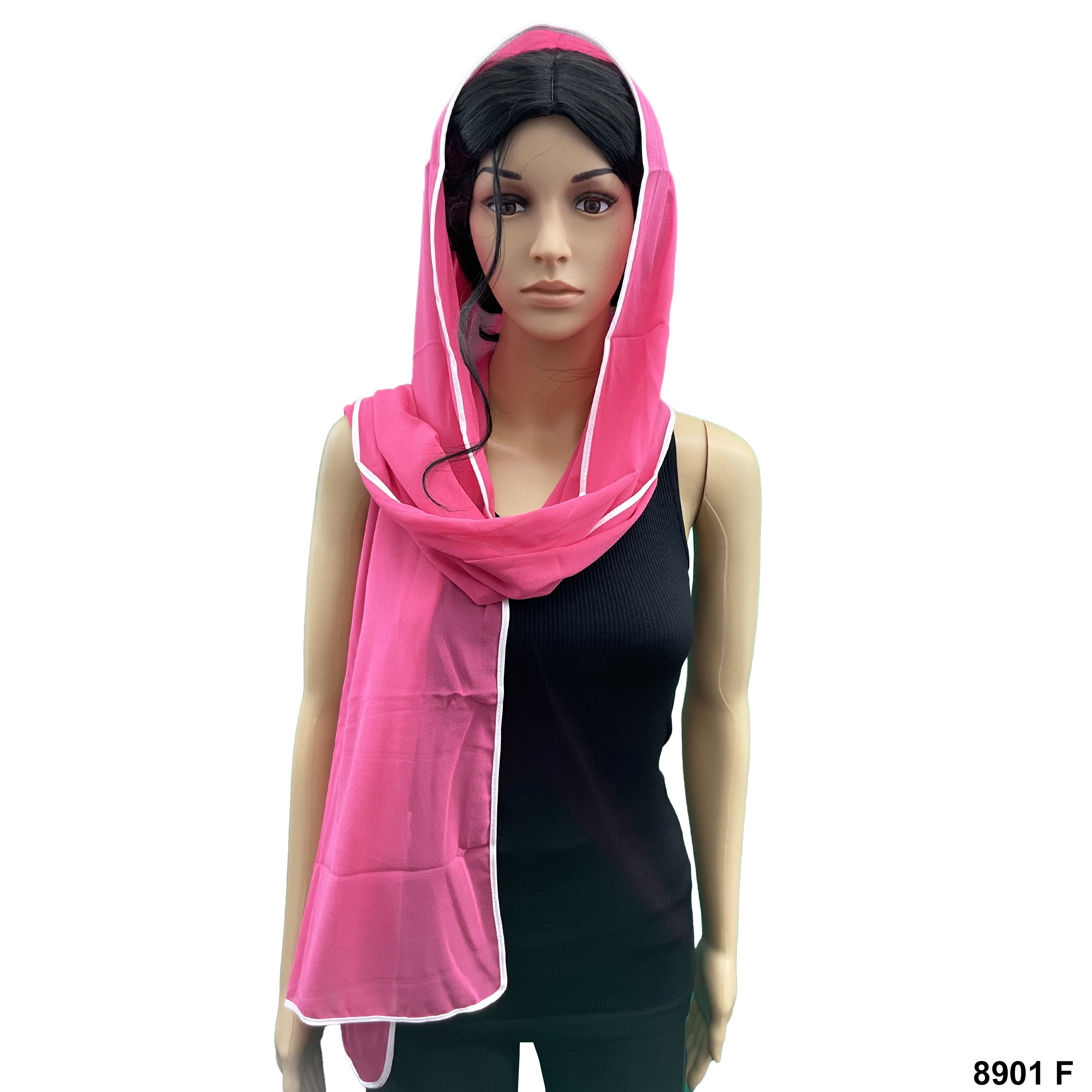 Plain Scarf 8901 F