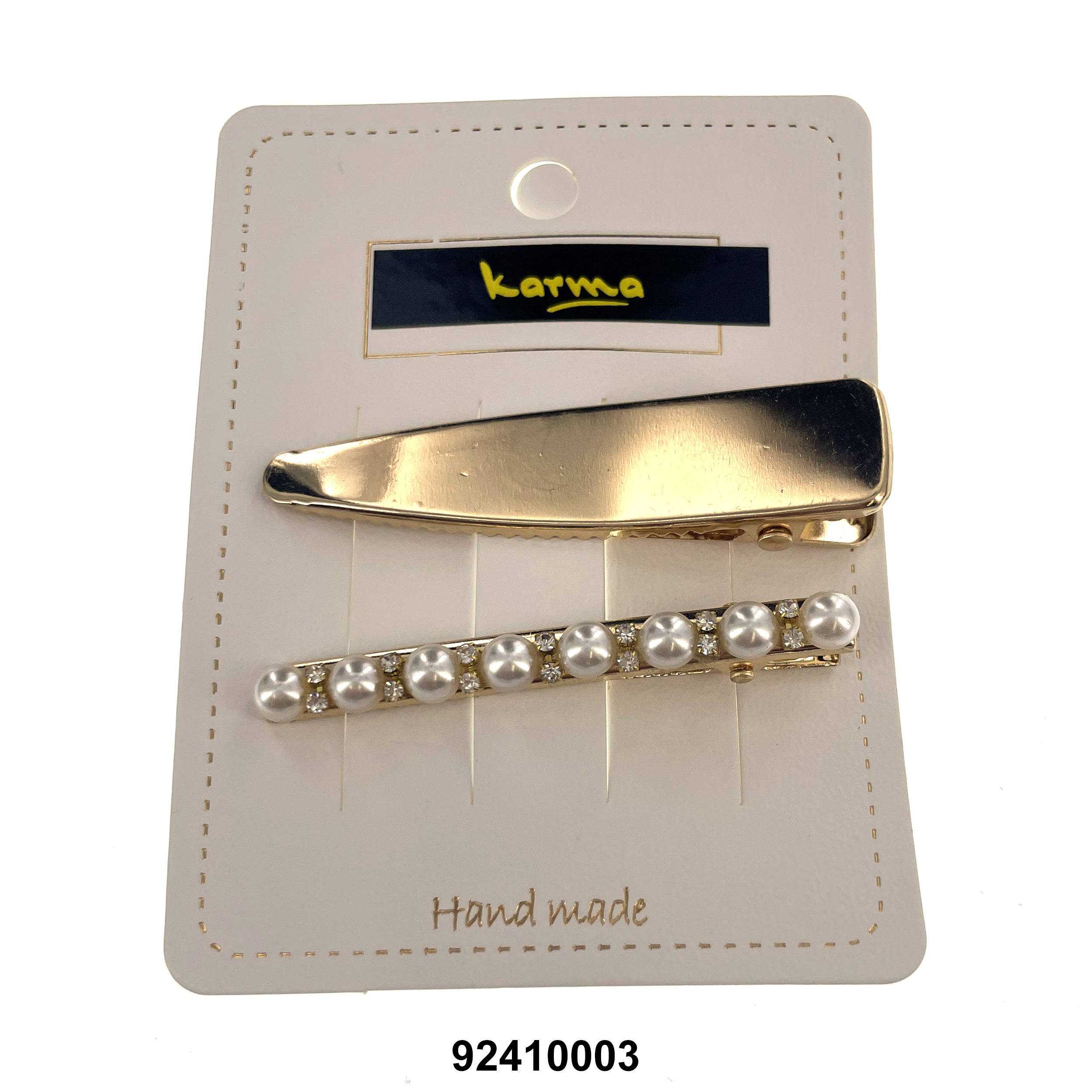 HAIR CLIP (DOUBLE PRONG + PEARL BOBBY PINS) 92410003