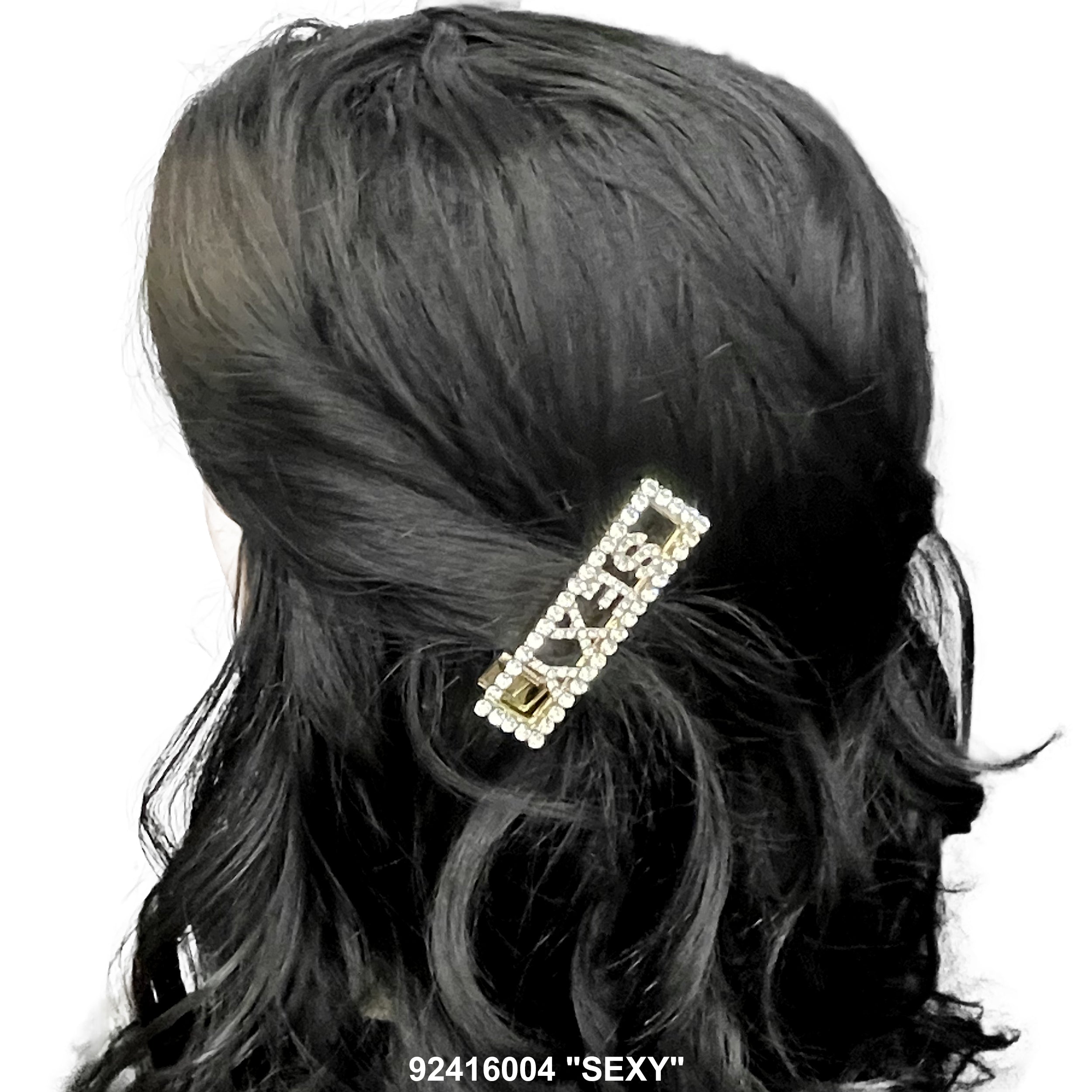 CZ Stones Hair Clip 92416004 "SEXY"