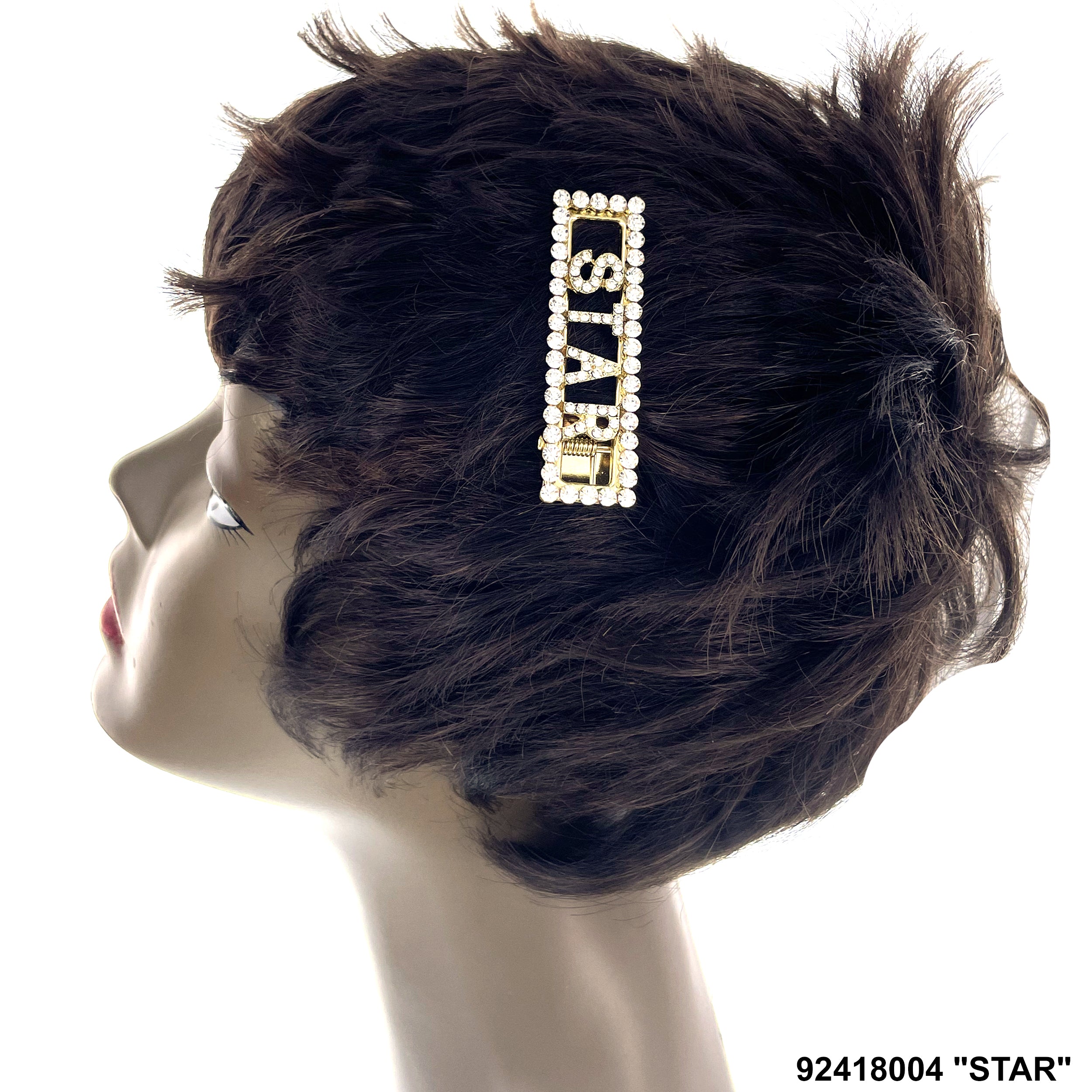 CZ Stones Hair Clip 92418004 "STAR"