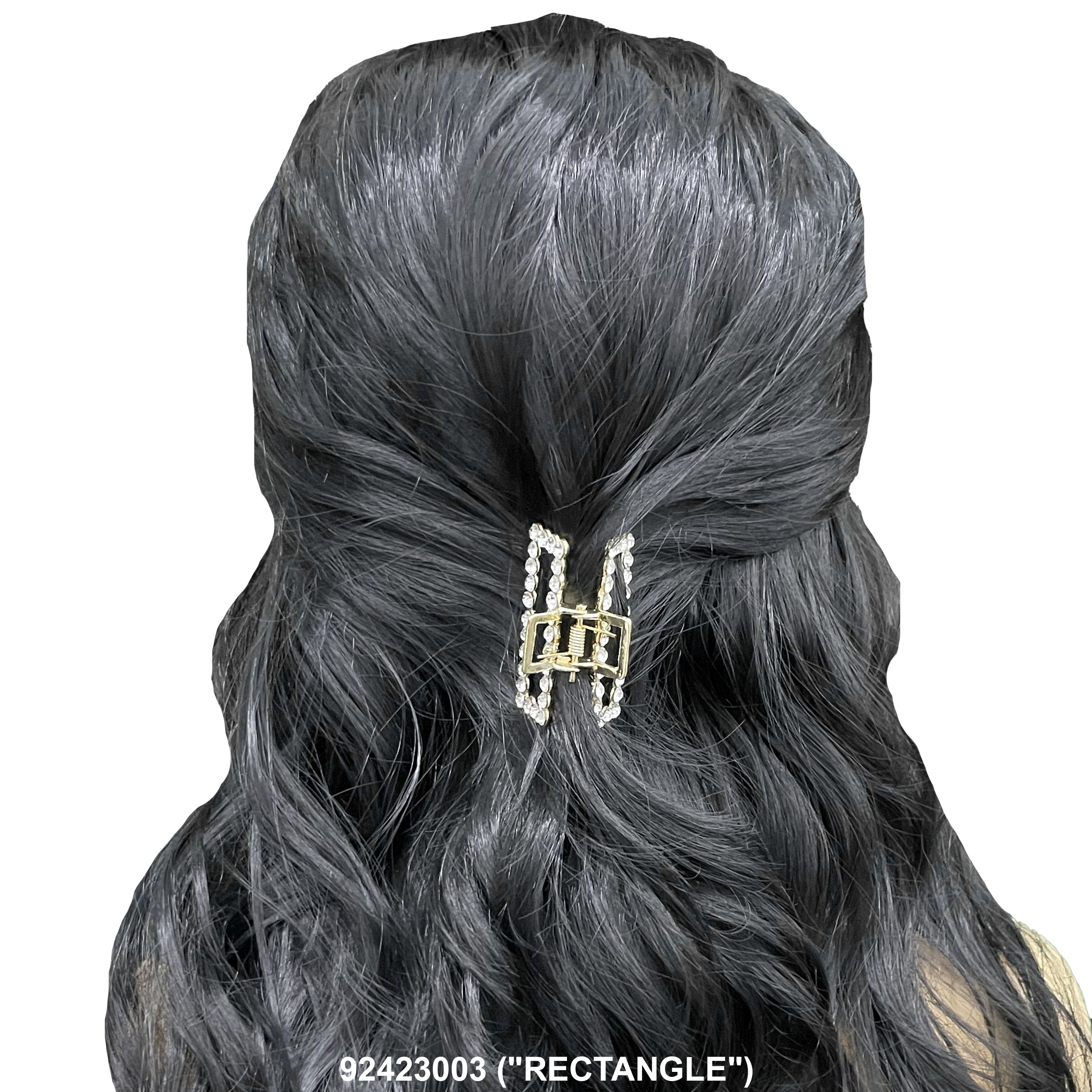 CZ Stones Hair Clip 92423003 ("RECTANGLE")