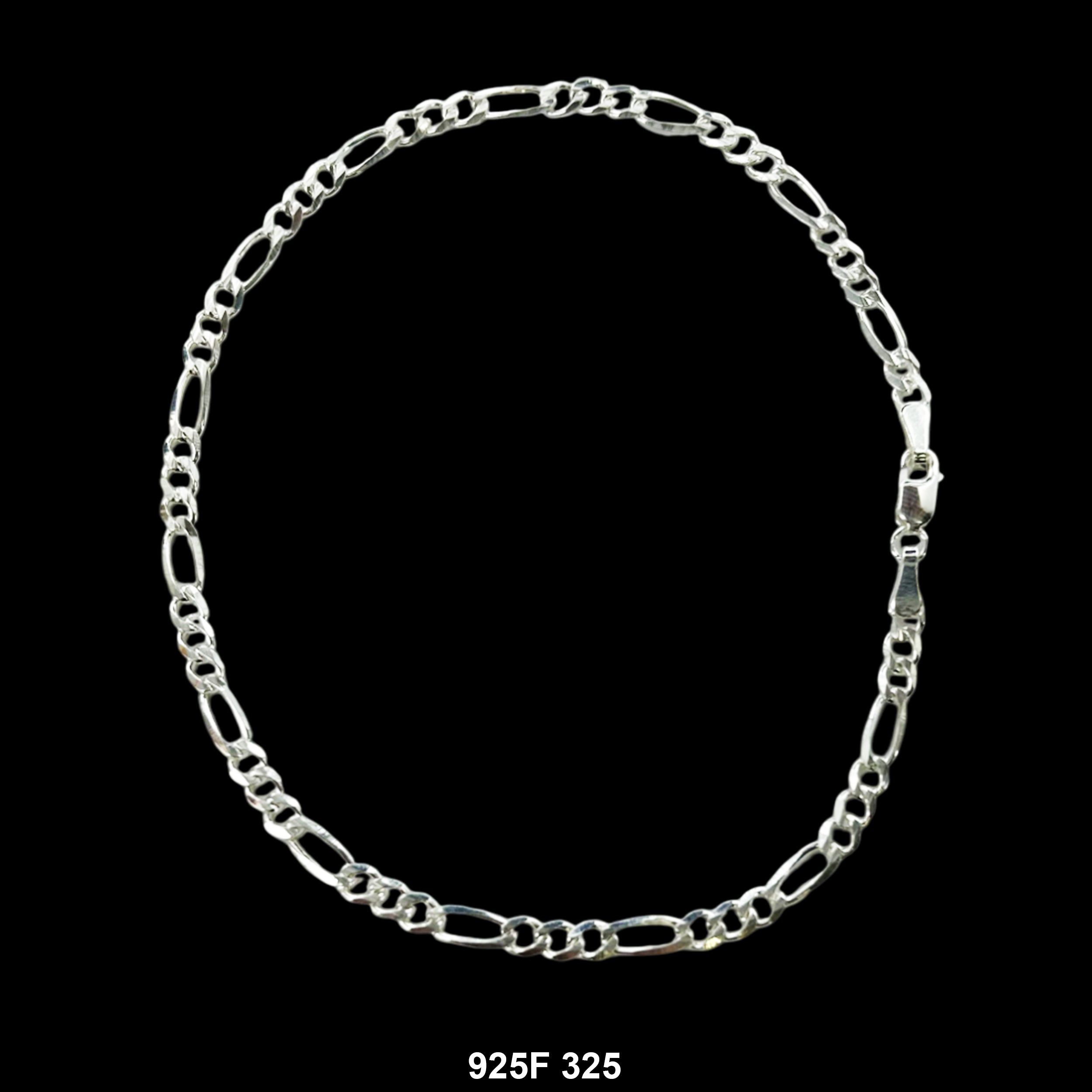 3.25 MM Figaro Bracelet 925F 325