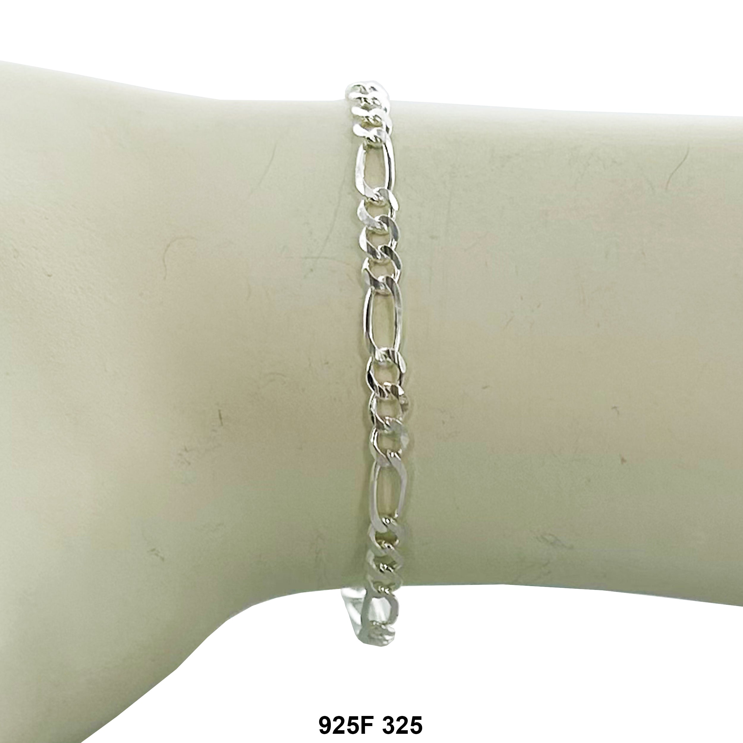 3.25 MM Figaro Bracelet 925F 325