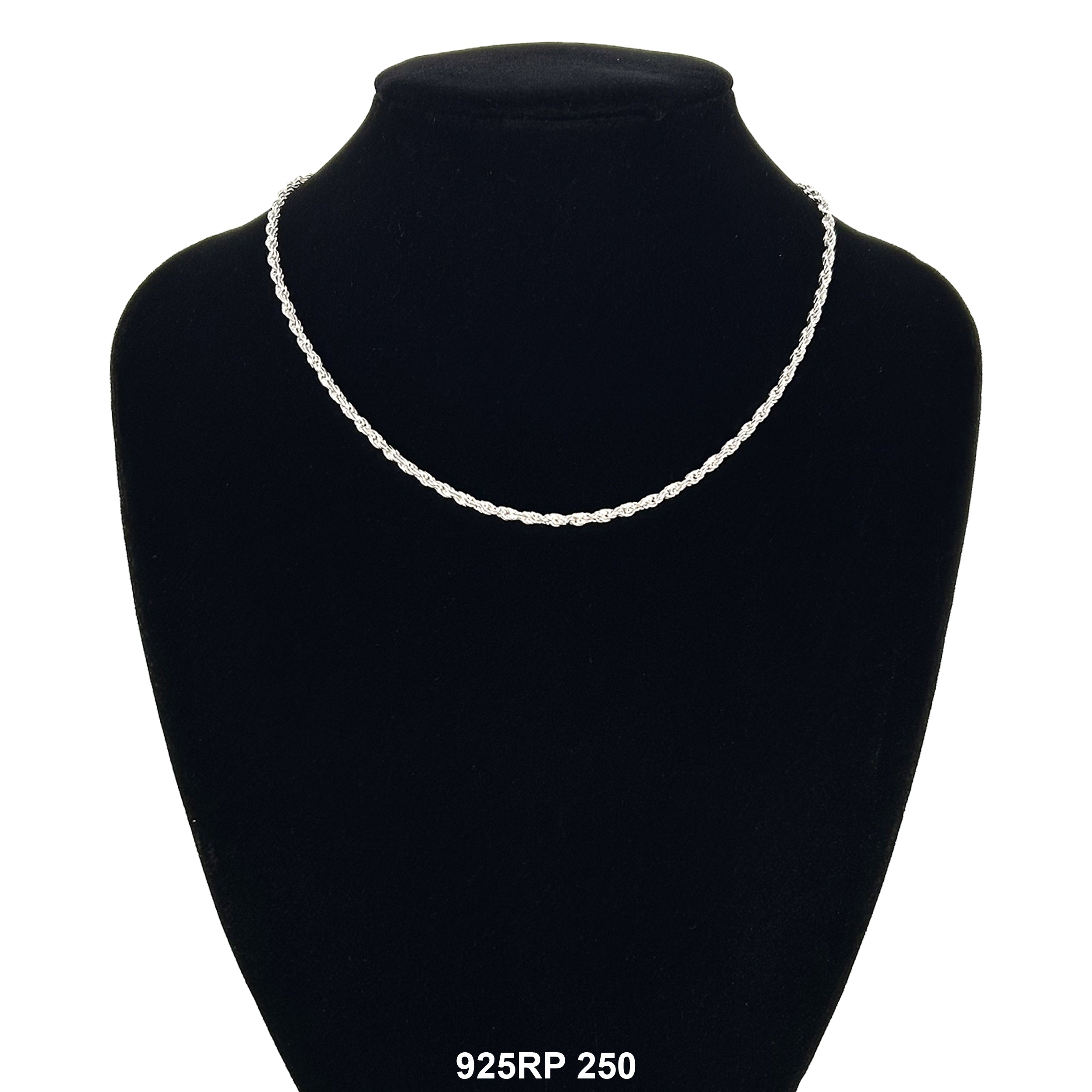 2 5mm Rope Chain 2.5 MM Rope Chain 925RP 250 – Kaashusa