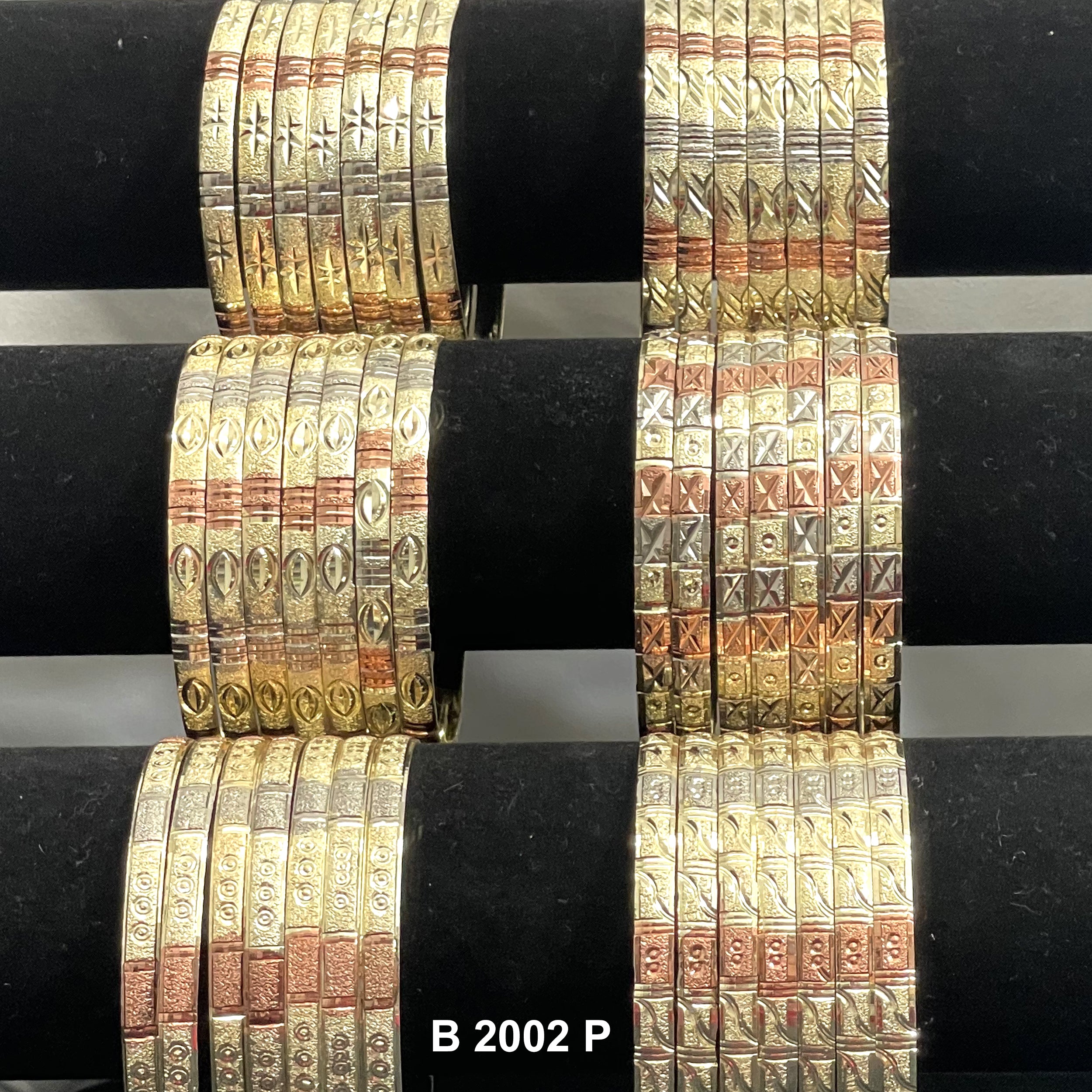 6 MM Diamond Cut Premium Bangles B 2002 P