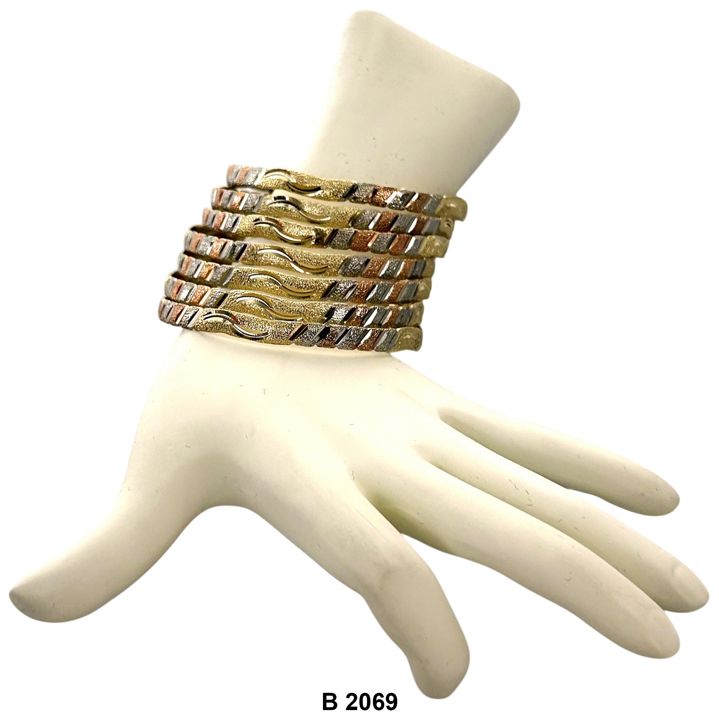 6 MM Wave Bangles B 2069