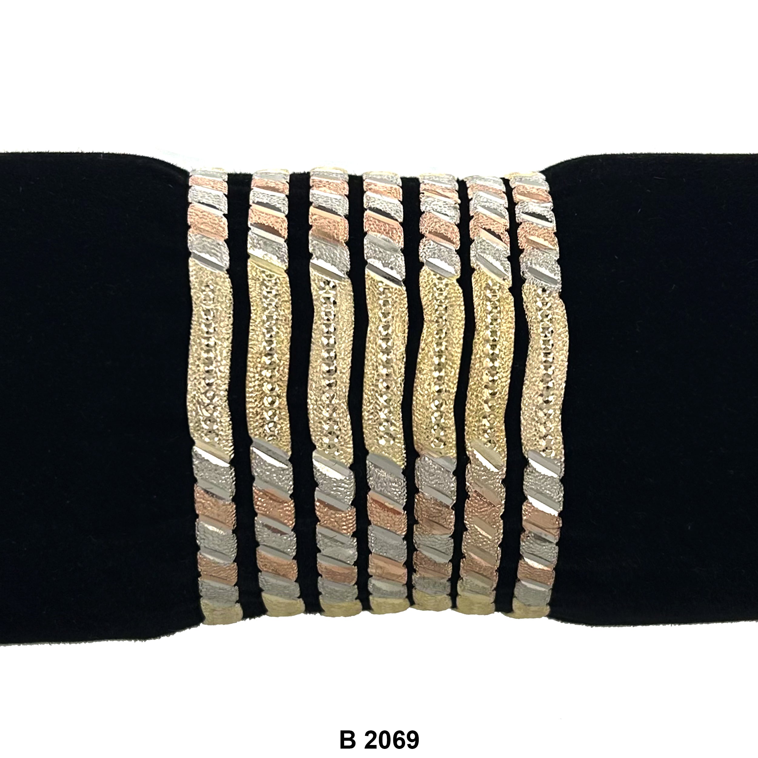 6 MM Wave Bangles B 2069