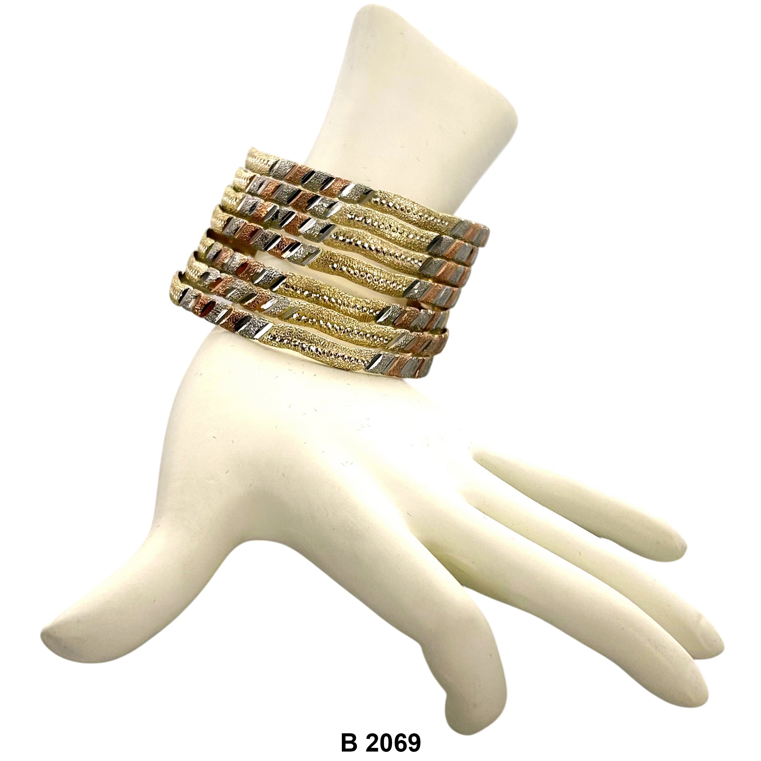 6 MM Wave Bangles B 2069