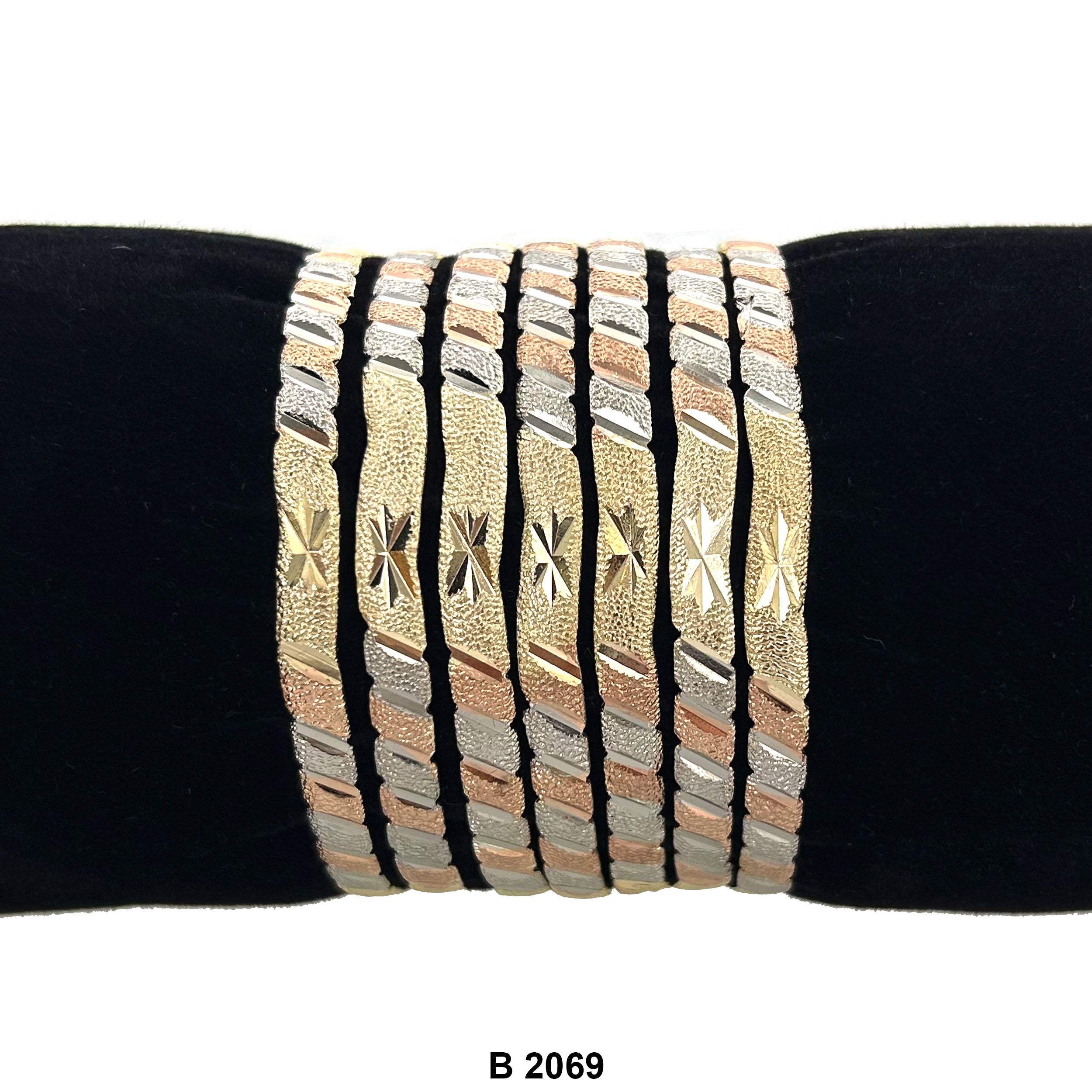 6 MM Wave Bangles B 2069