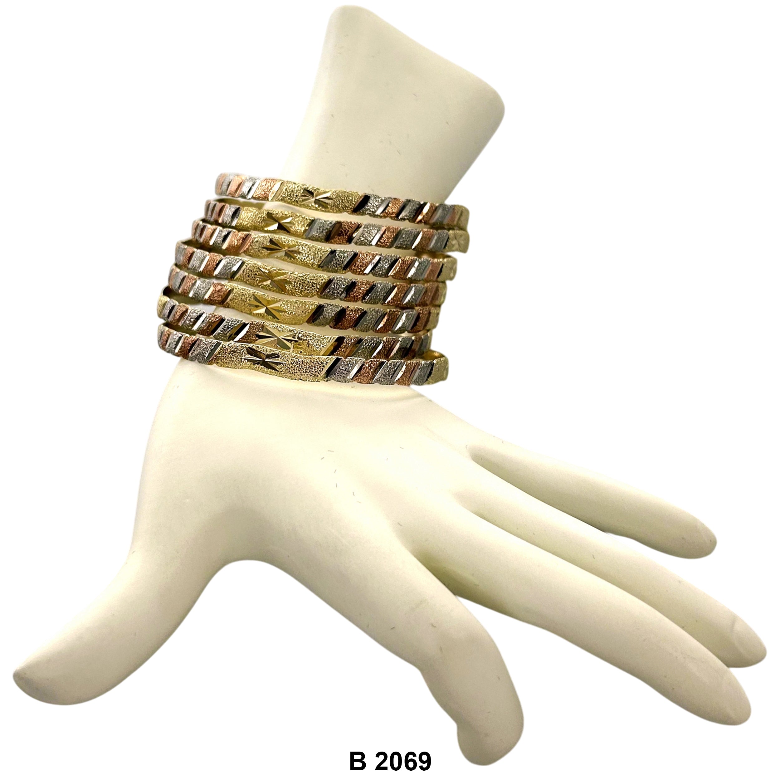 6 MM Wave Bangles B 2069