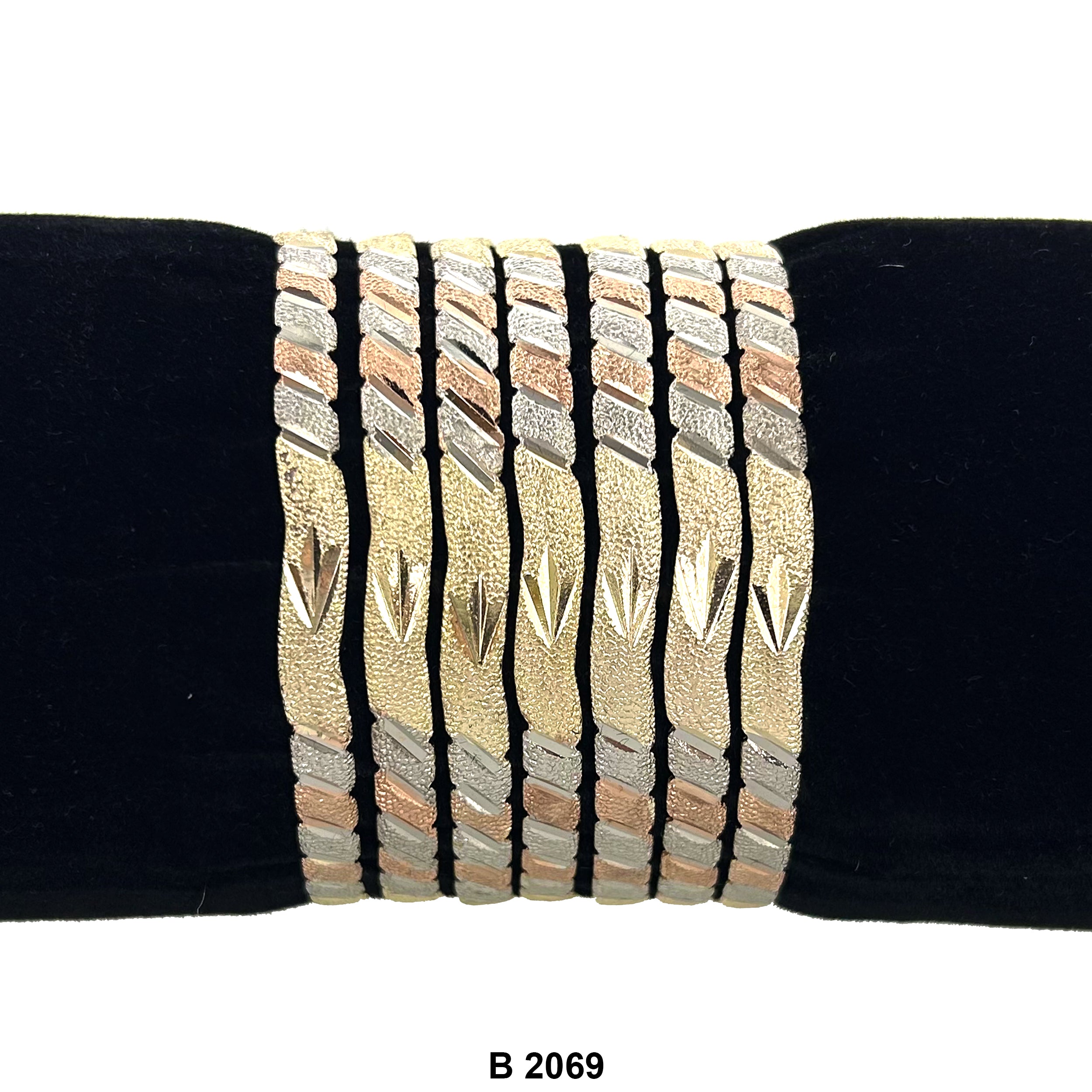 6 MM Wave Bangles B 2069