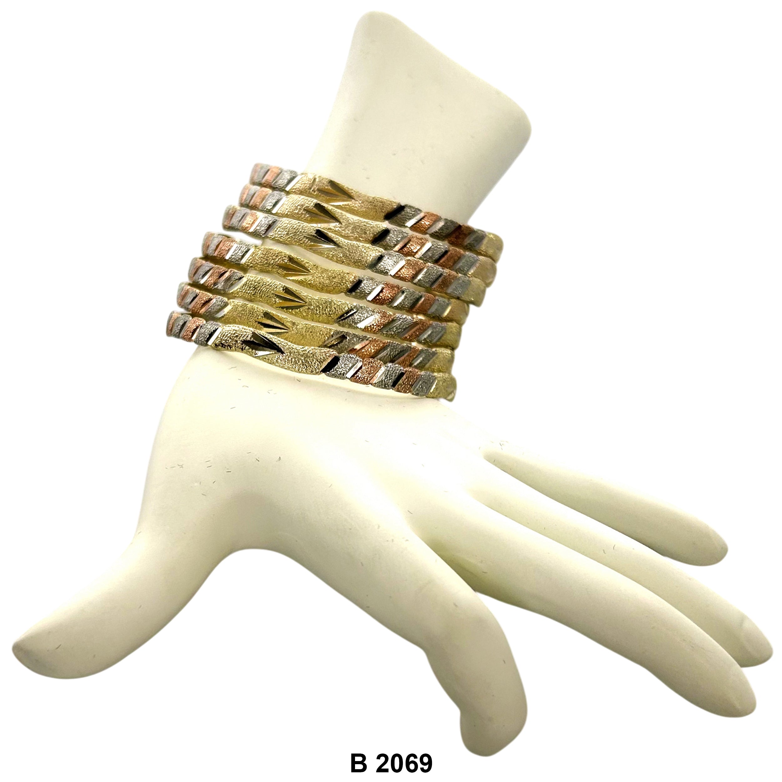 6 MM Wave Bangles B 2069