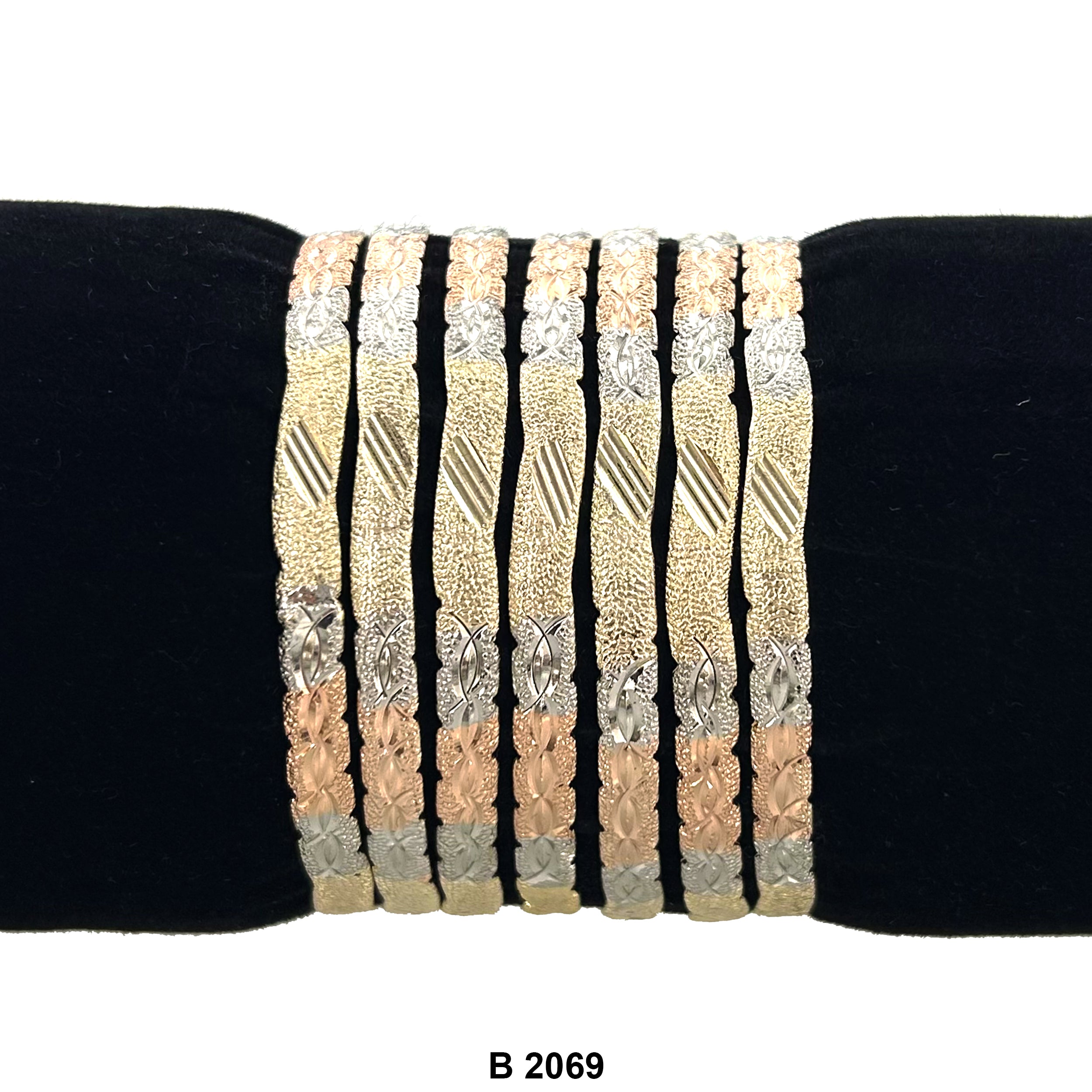 6 MM Wave Bangles B 2069