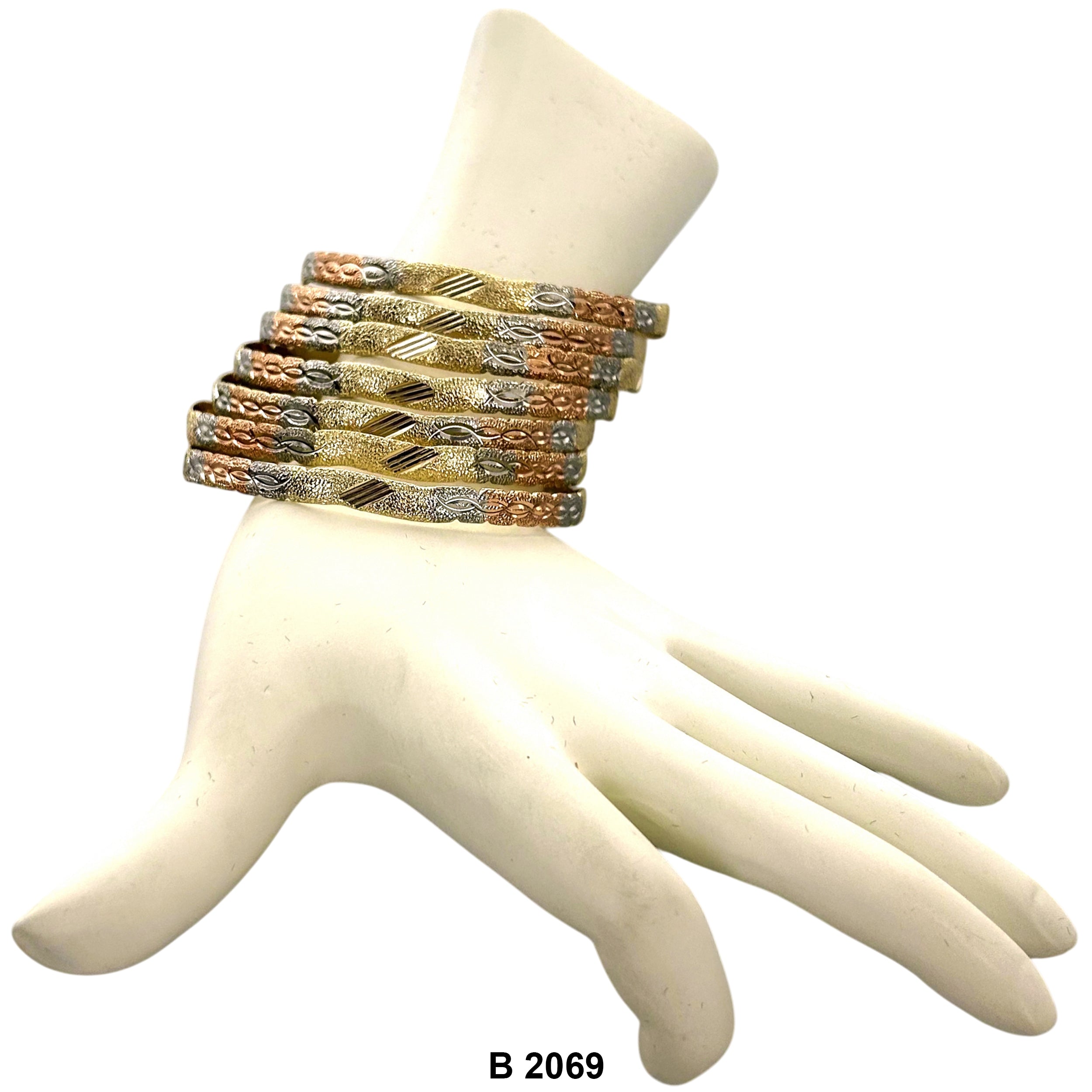 6 MM Wave Bangles B 2069