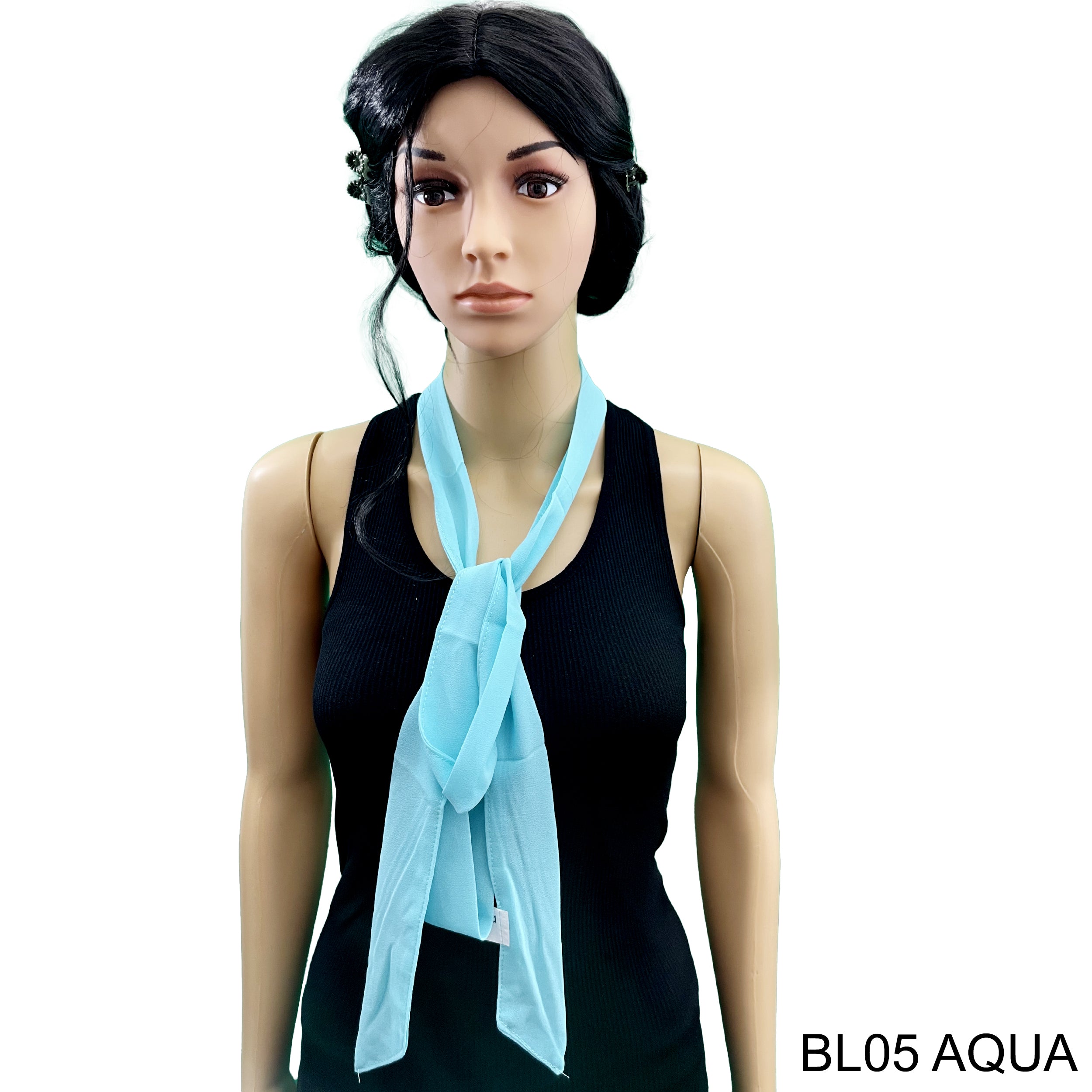 Skinny Summer Scarf BL05 AQUA